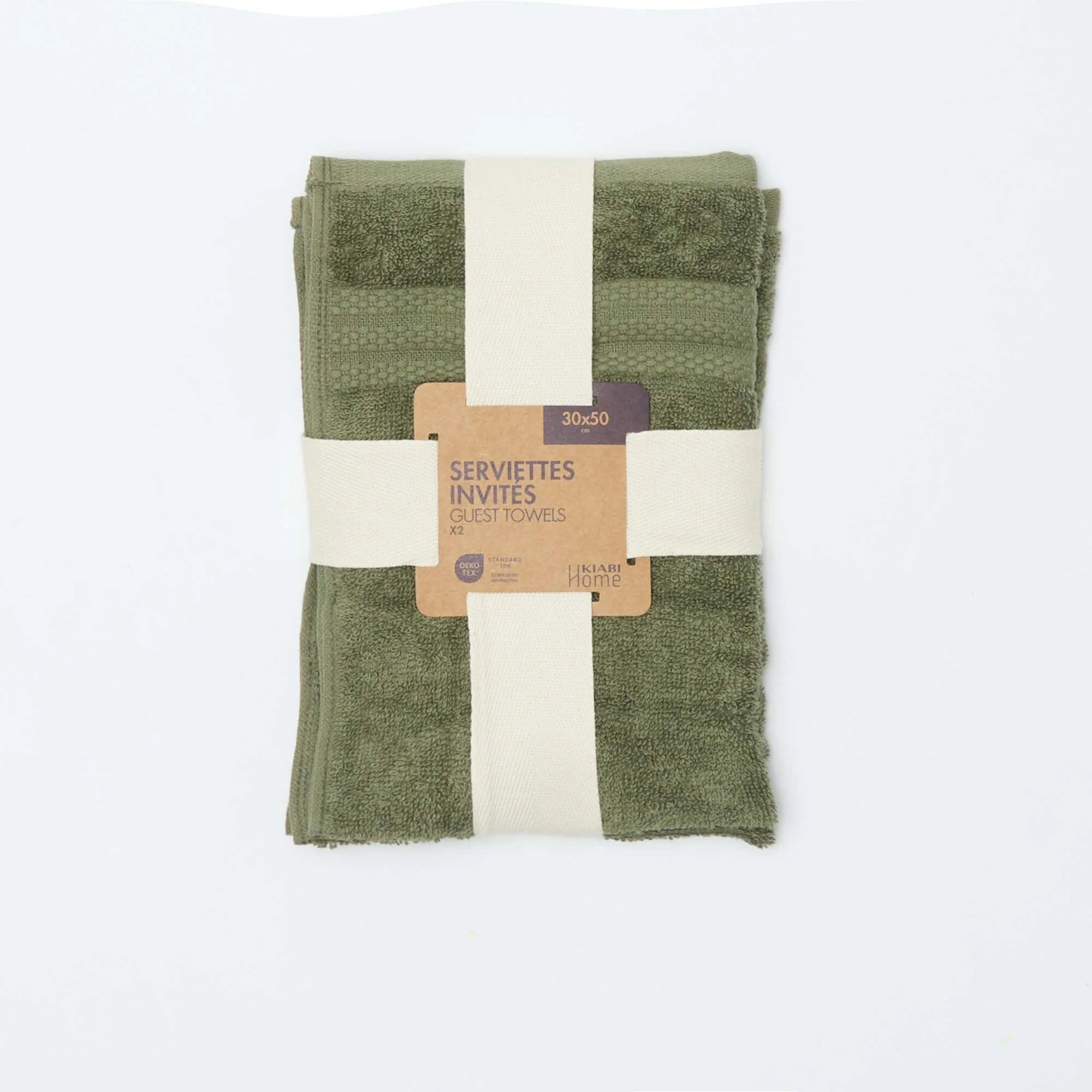 Guest Towels (30x50 cm) - Kiabi Home GREEN - Image 3