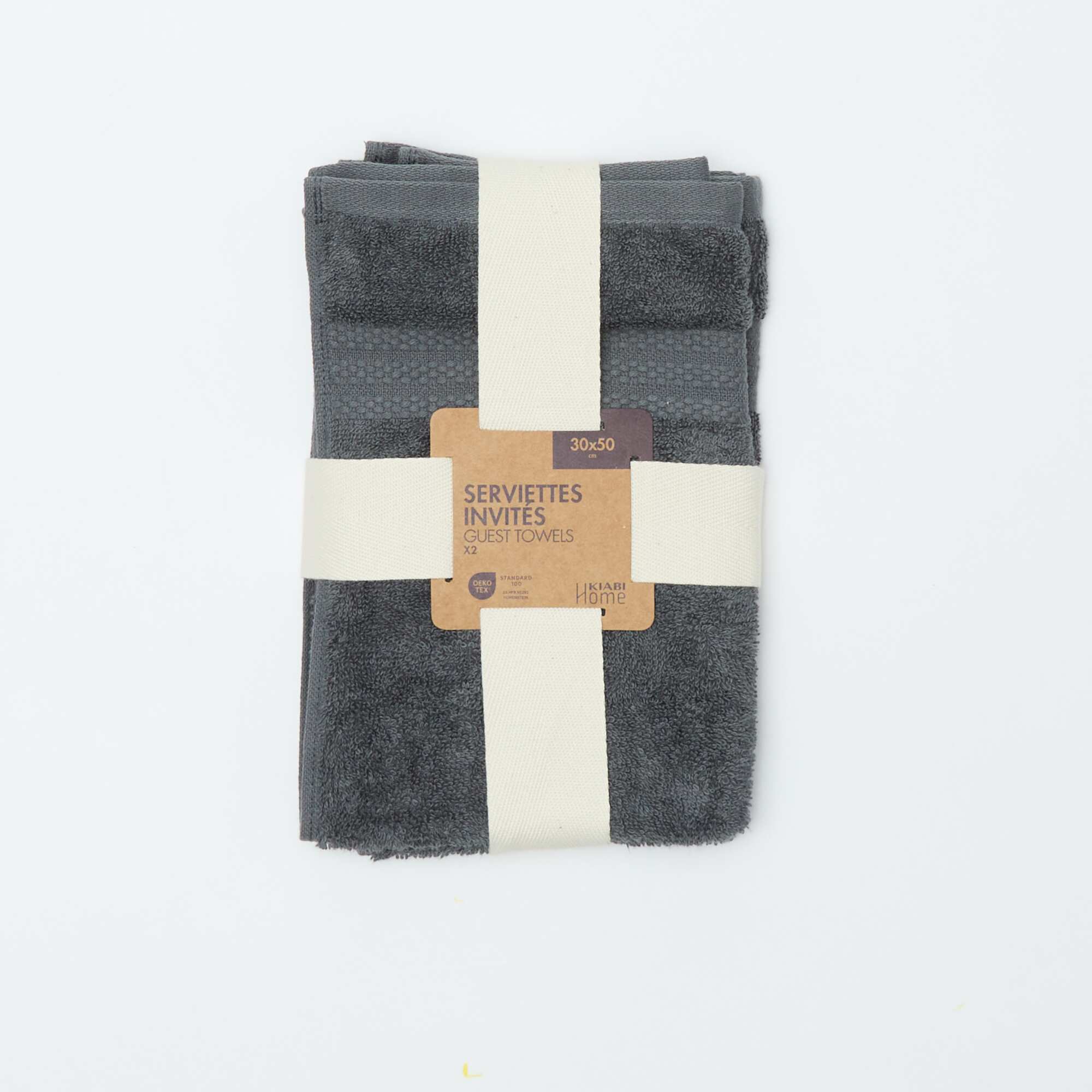 Guest Towels (30x50 cm) - Kiabi Home GREY - Image 4