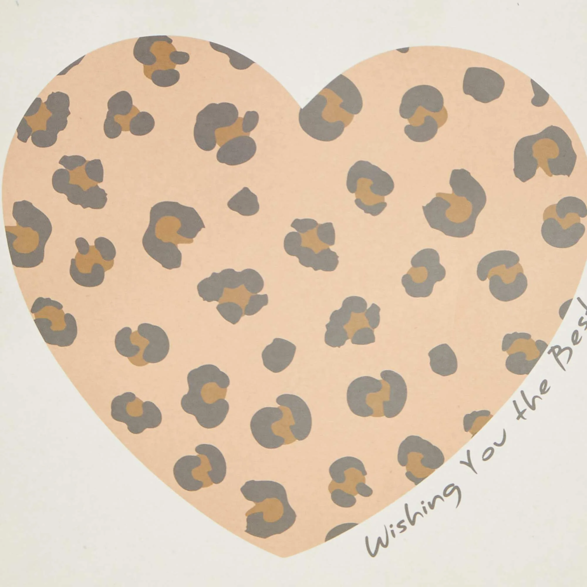 Heart print gift bag BEIGE - Image 3