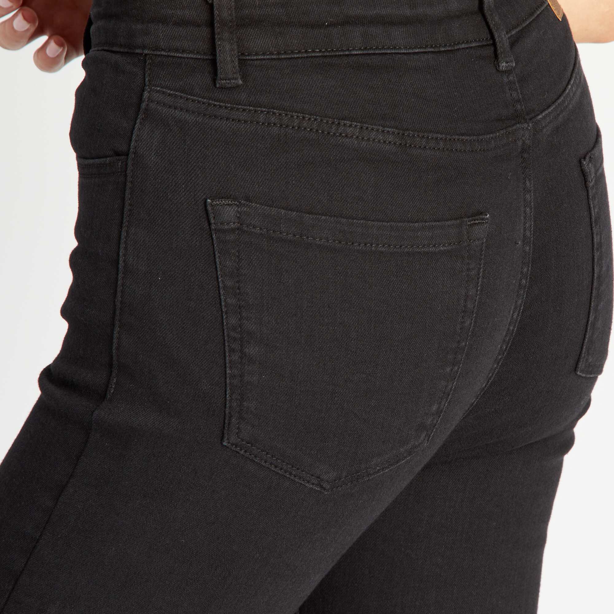 High-rise skinny jeans BLACK - Image 5