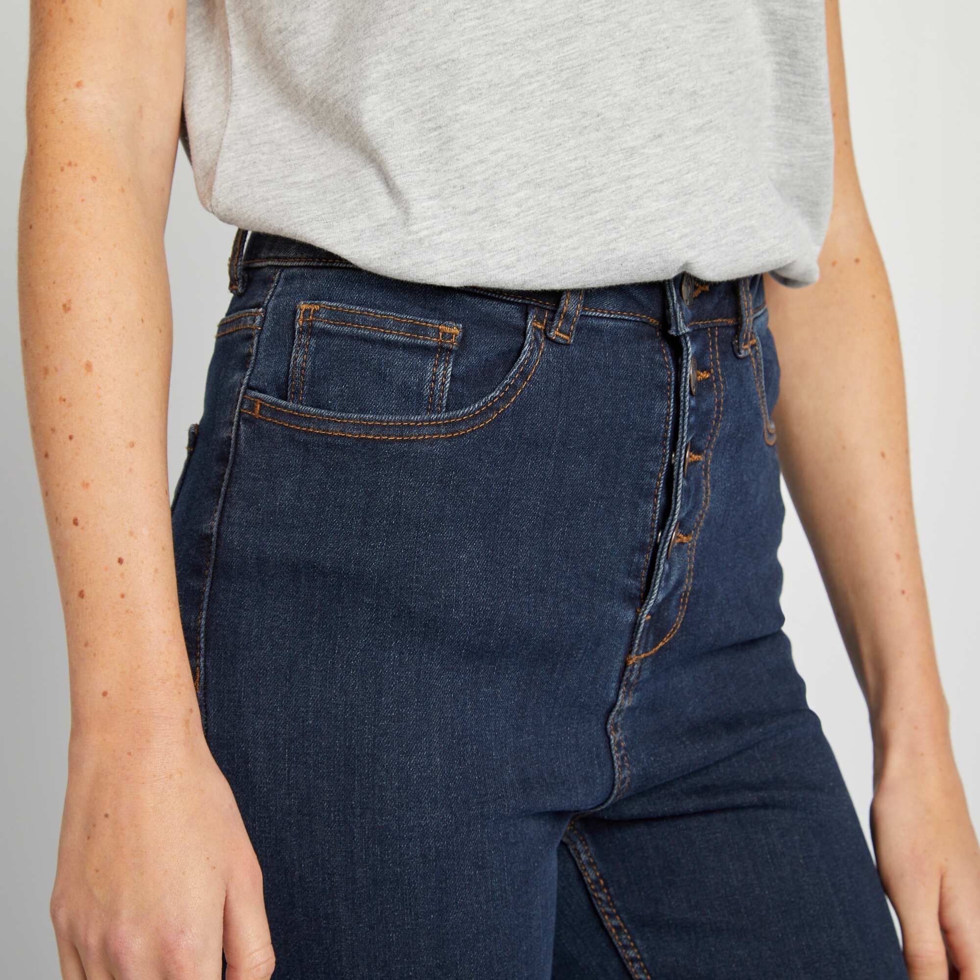High-rise skinny jeans BLUE - Image 3