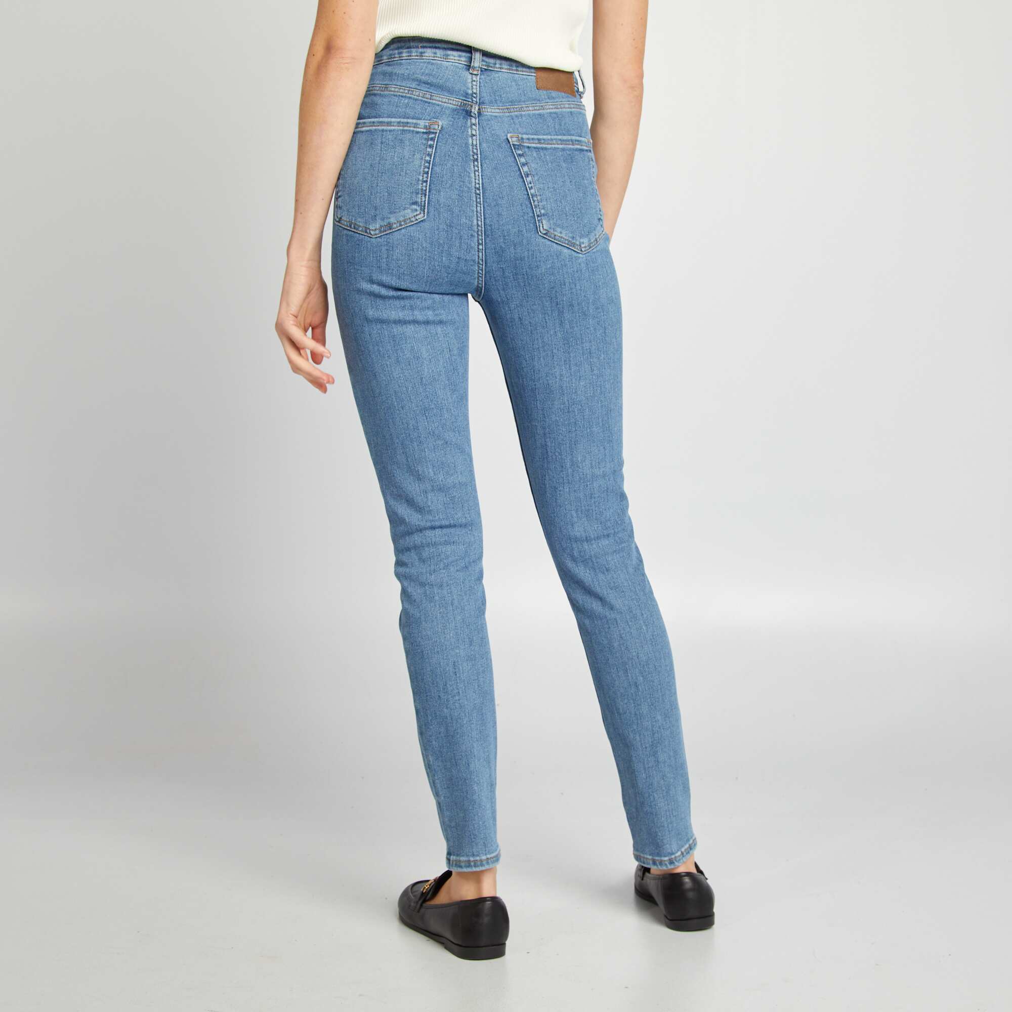 High-rise skinny jeans BLUE - Image 4