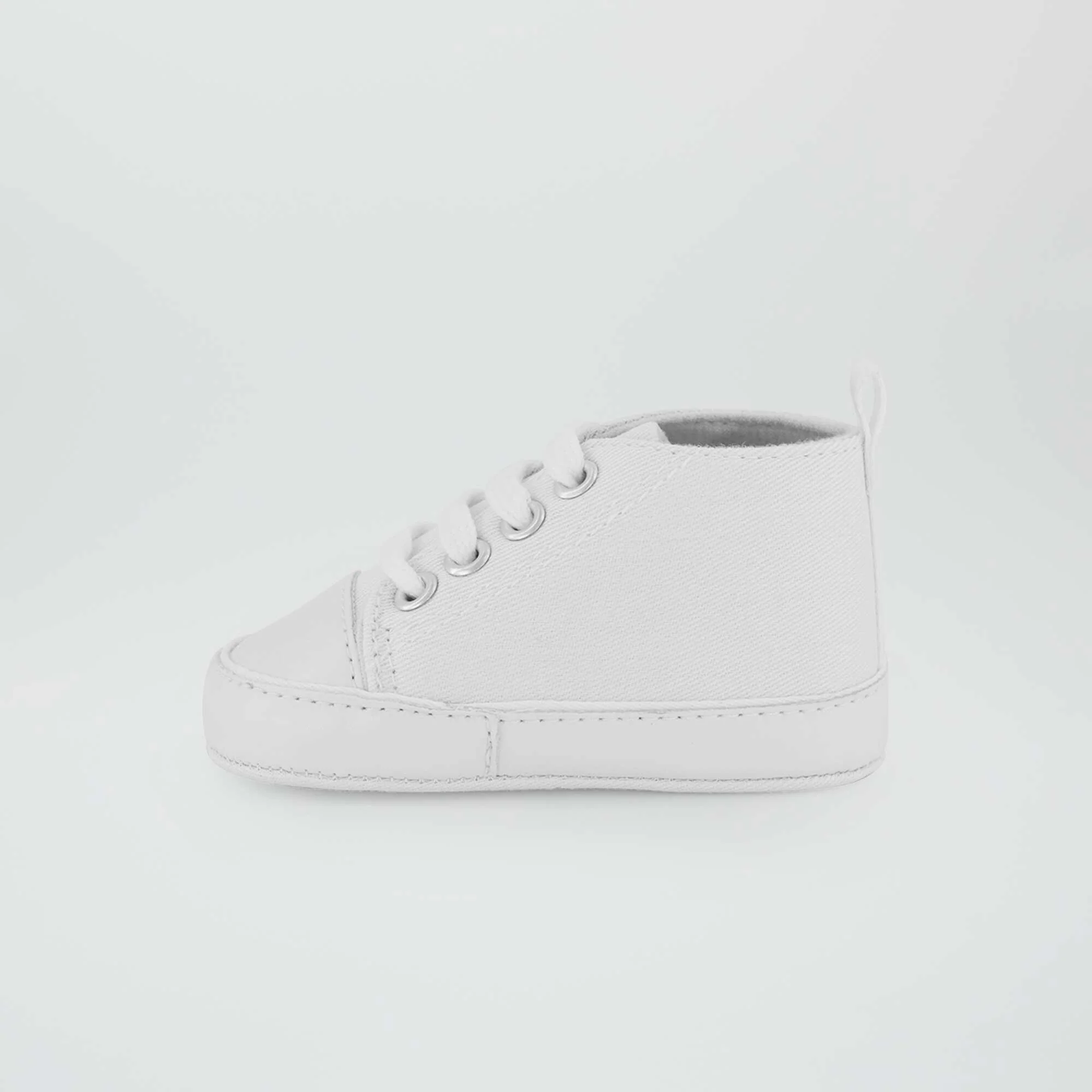 High top canvas trainers White - Image 4