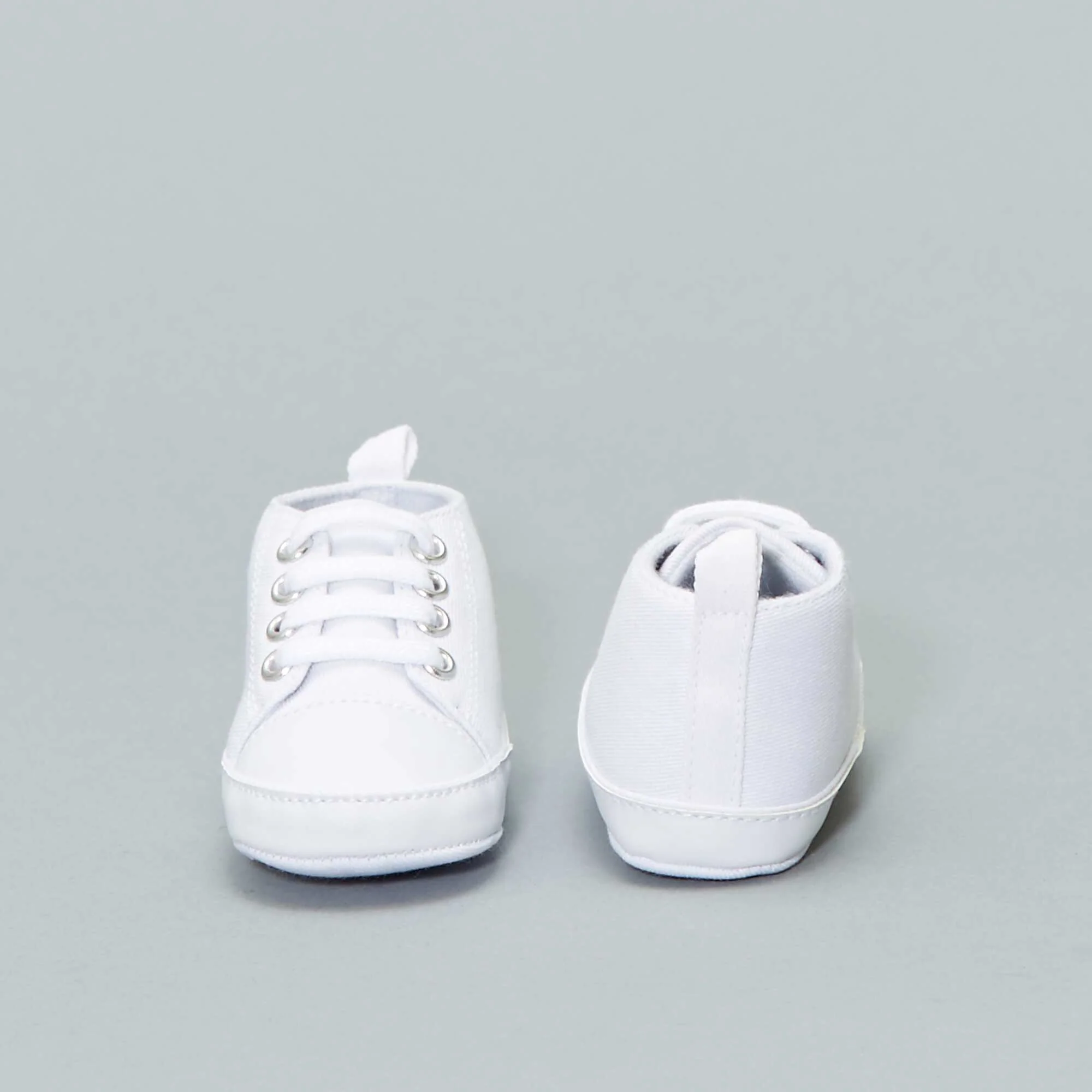 High top canvas trainers White - Image 7
