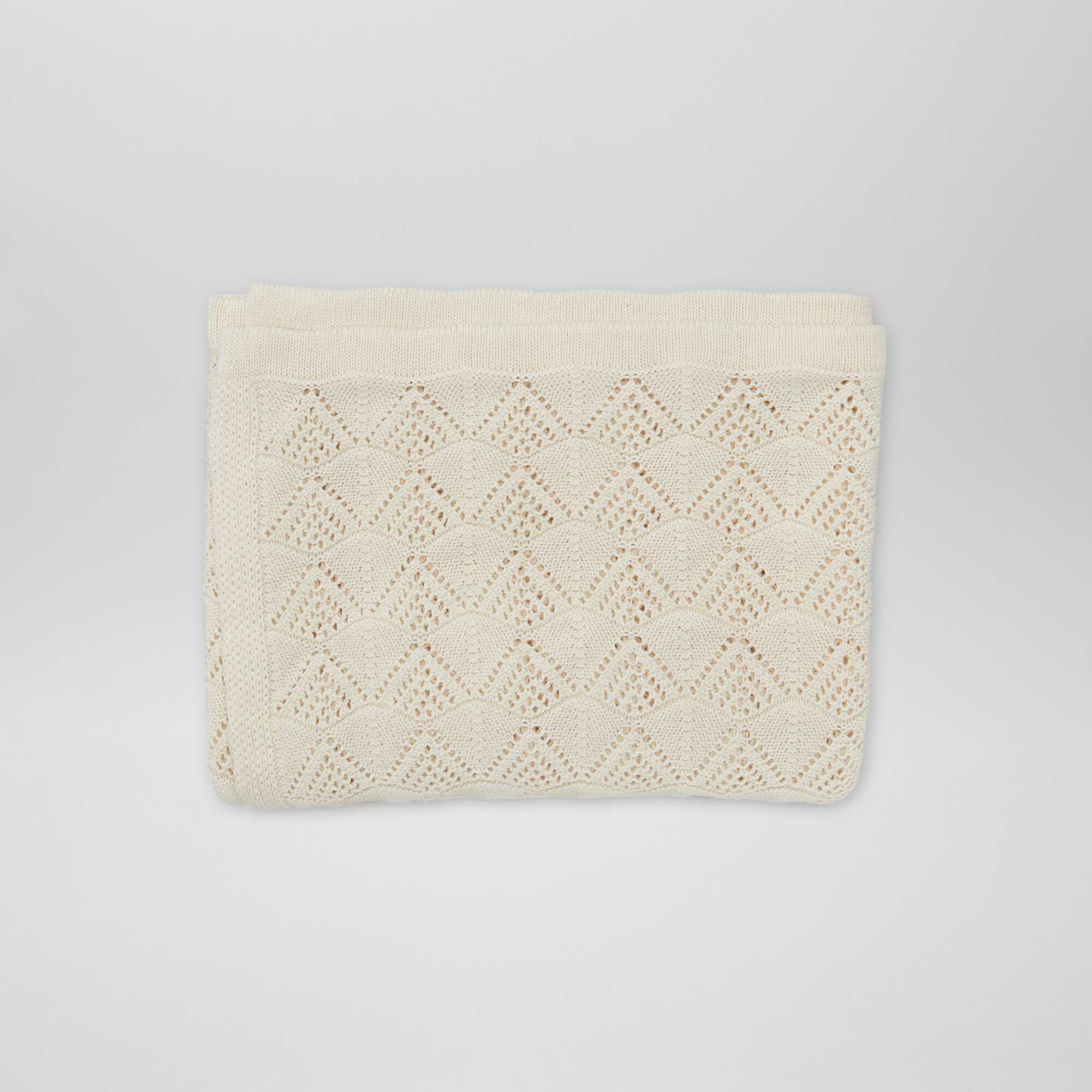Knitted blanket BEIGE - Image 4