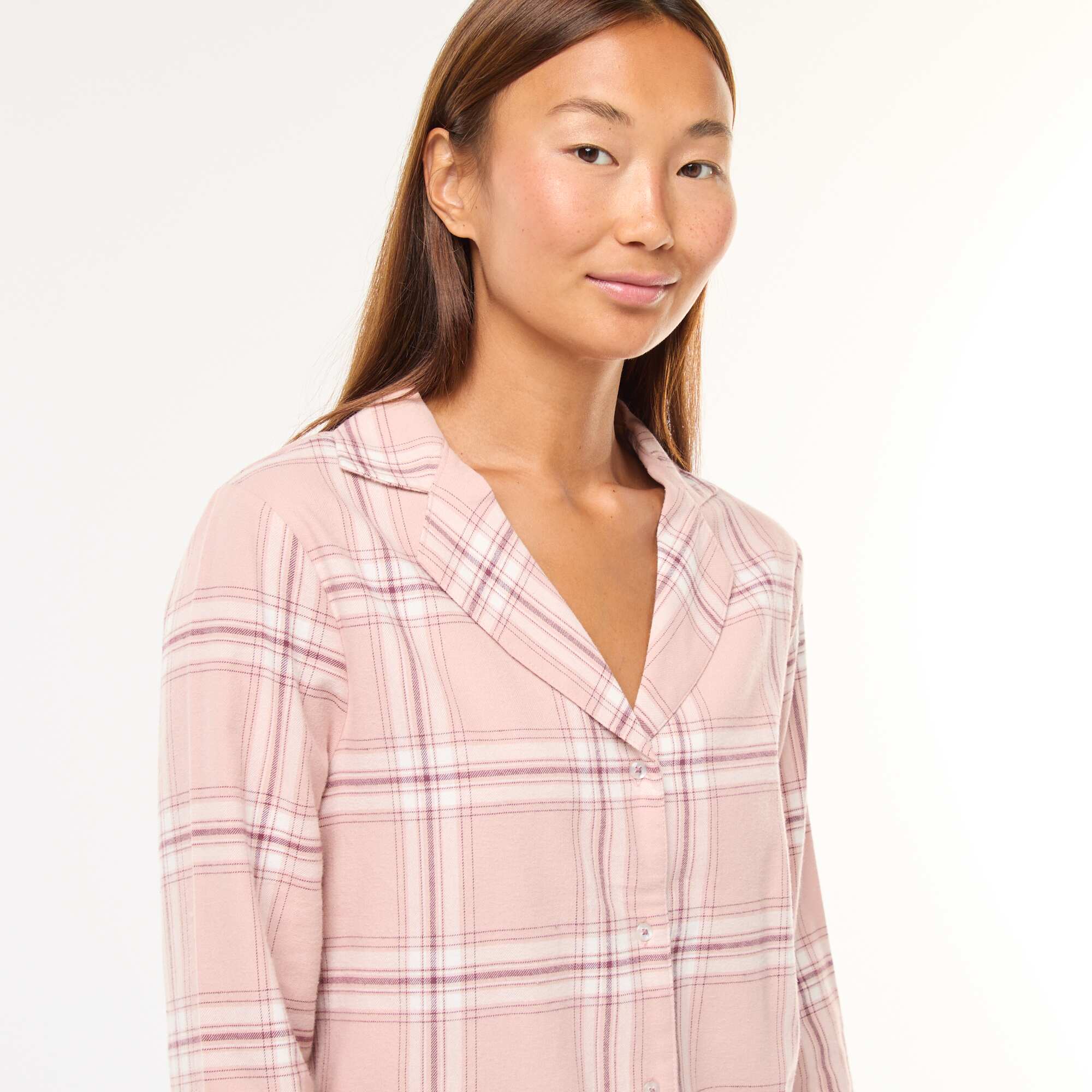 Long 2-Piece Pajama Set: Shirt + Pants - 2 pieces PINK - Image 3