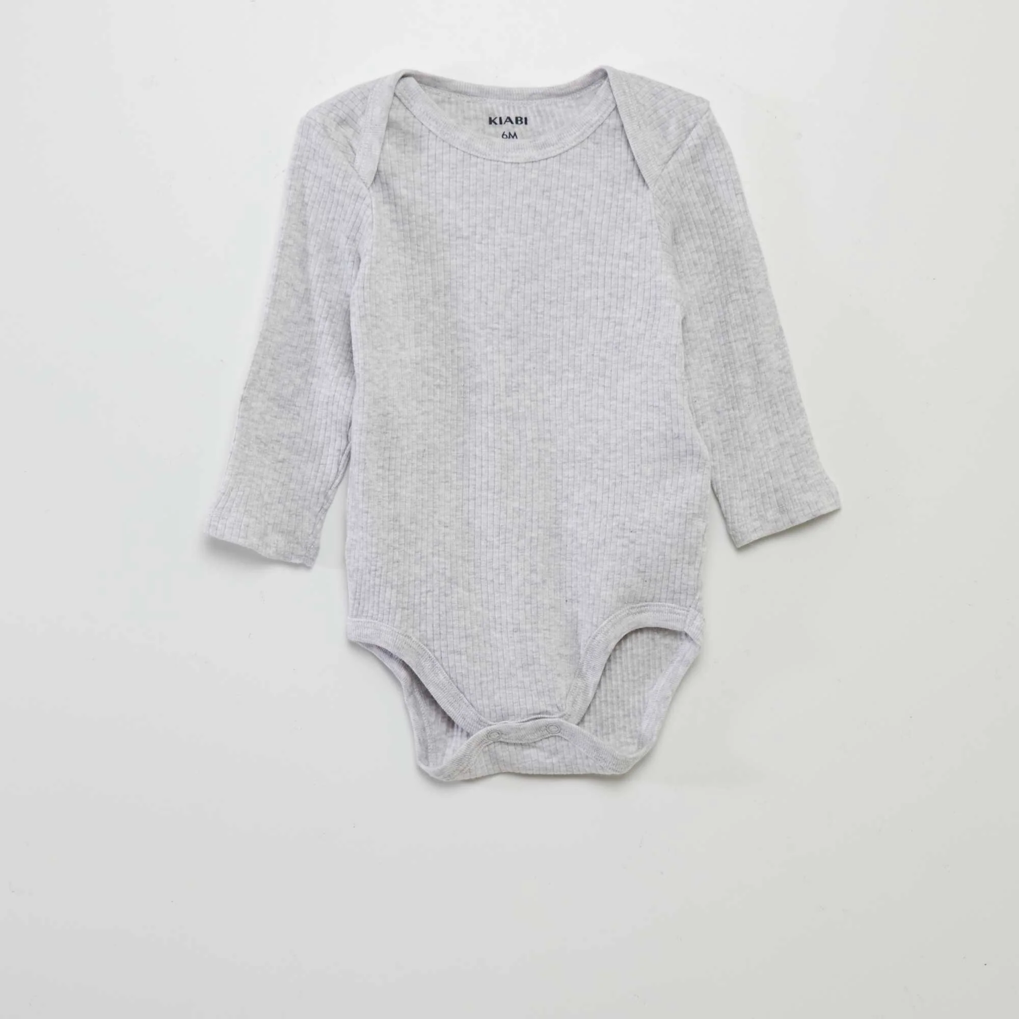 Long-sleeved bodysuit with cutaway collar - Pack of 3 BLUE - Image 3