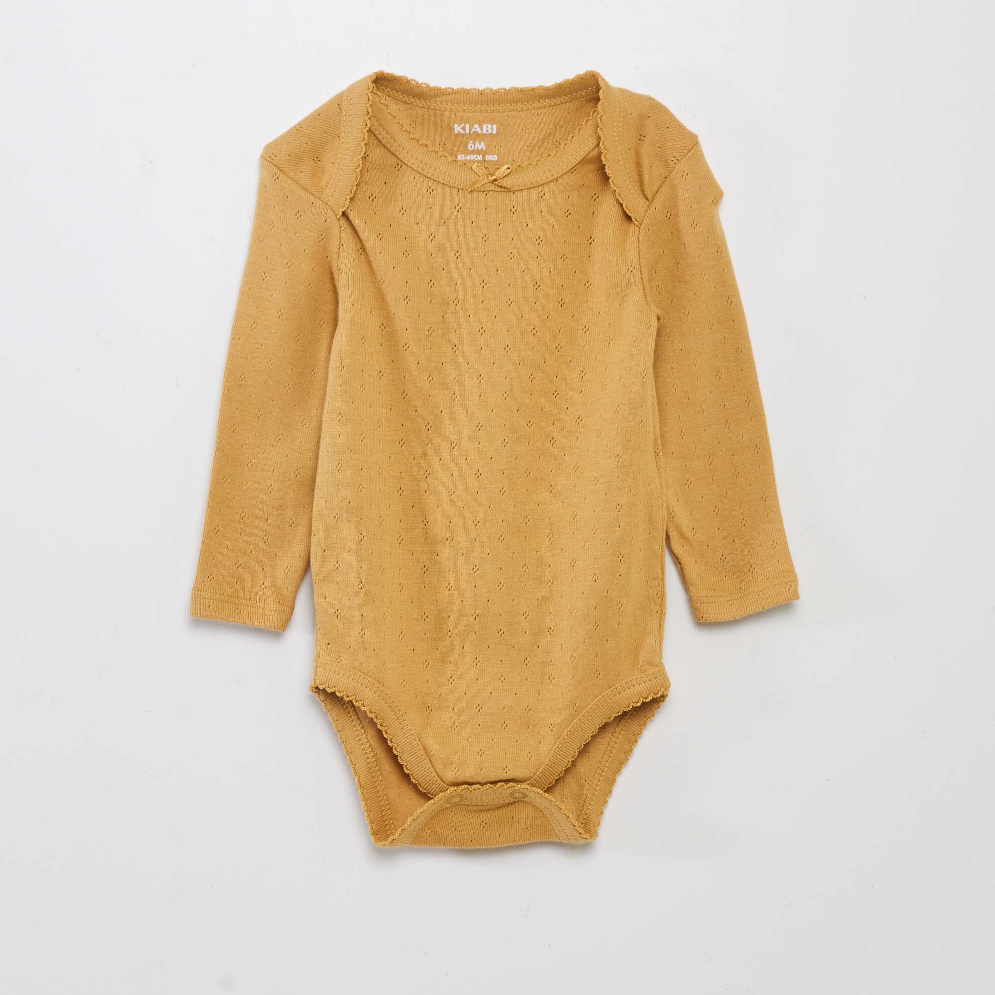 Long-sleeved bodysuit with cutaway collar - Pack of 3 PINK - Image 4