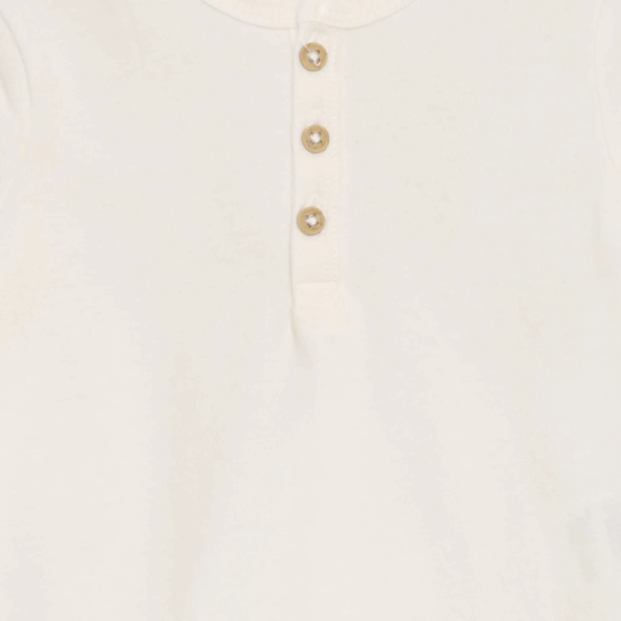 Long-sleeved T-shirt with Henley collar WHITE - Image 3