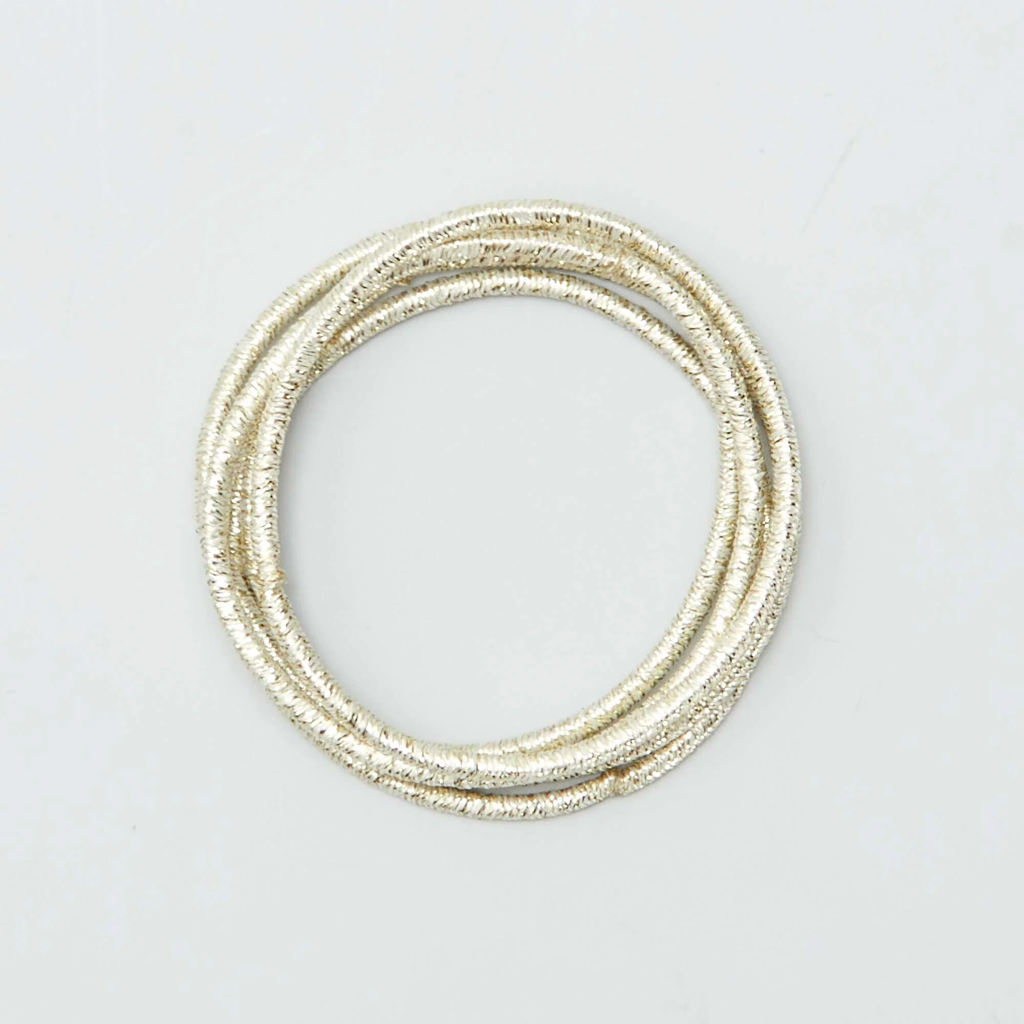 Pack of 20 thin elasticated hair bands PINK - Image 4