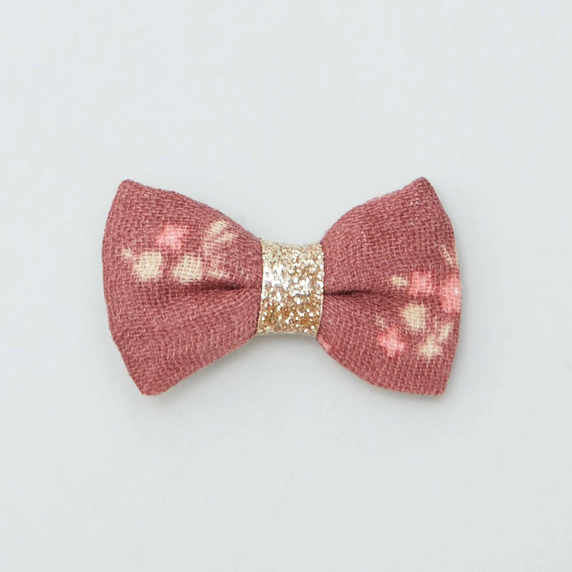 Pack of 3 alligator clips with bow PINK - Image 3