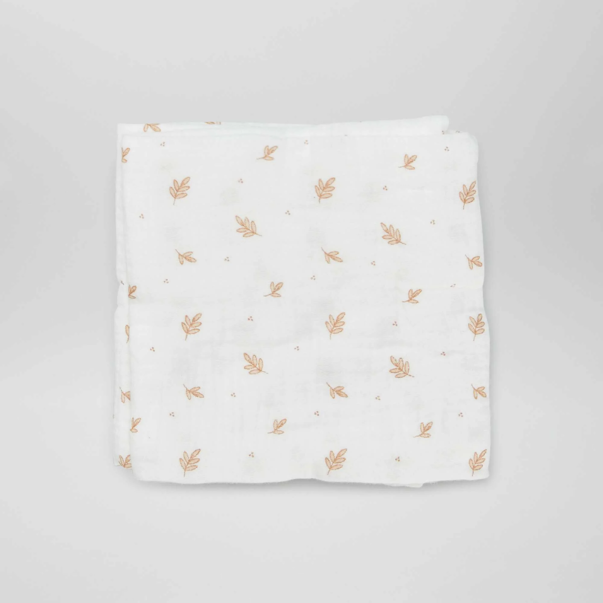 Pack of 3 cotton muslin squares WHITE - Image 6