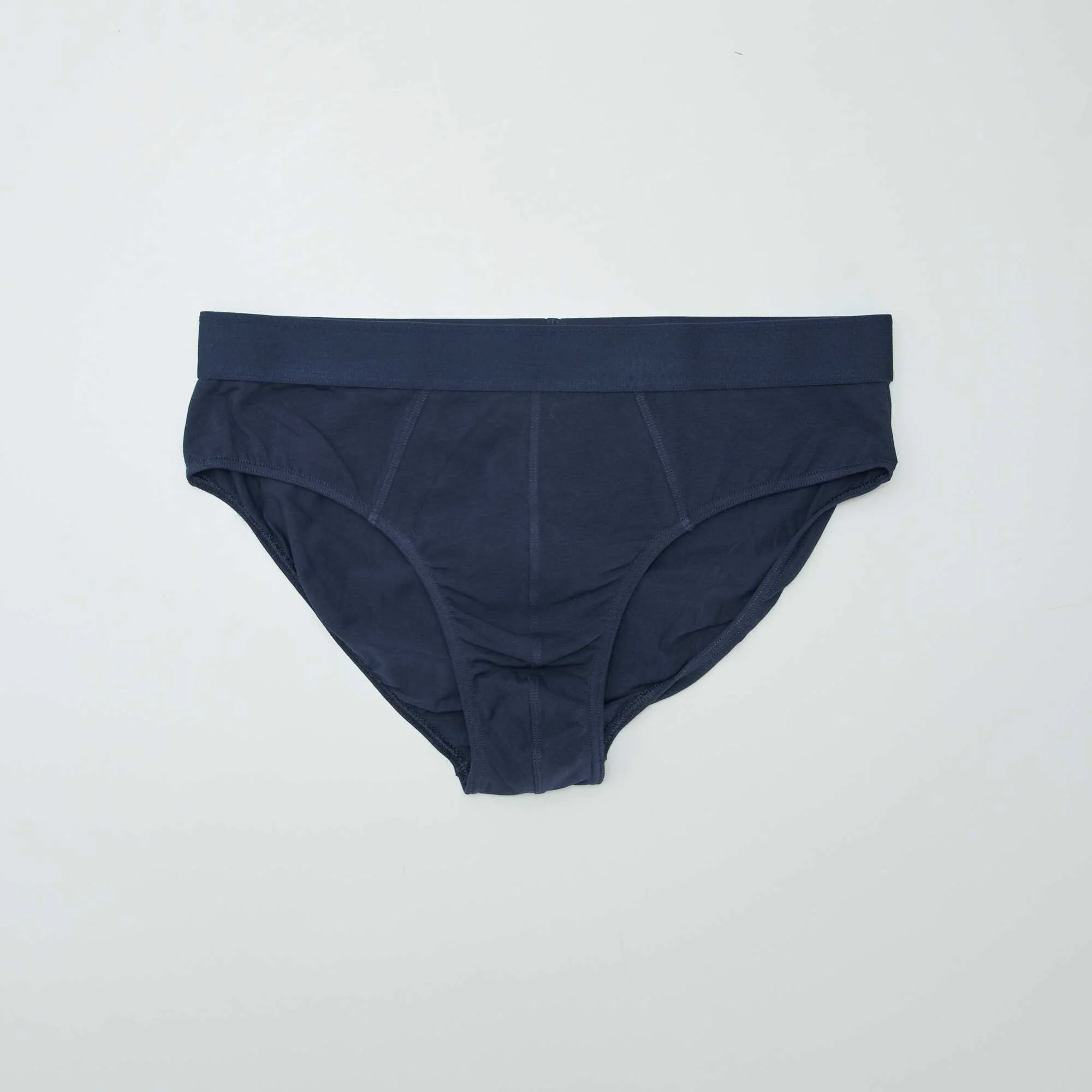 Pack of 3 plain briefs KHAKI - Image 4