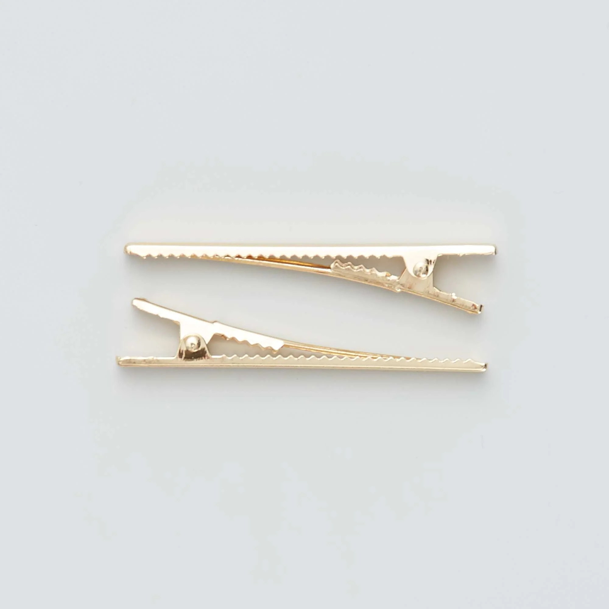 Pack of 4 alligator hair clips BEIGE - Image 4
