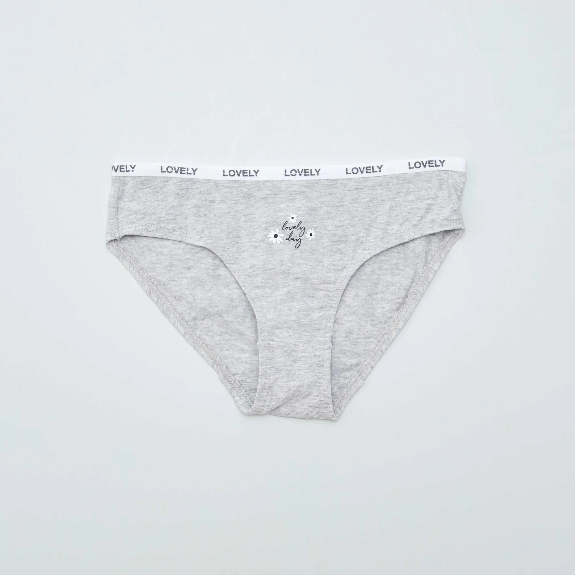 Pack of 4 pairs of printed briefs WHITE - Image 4