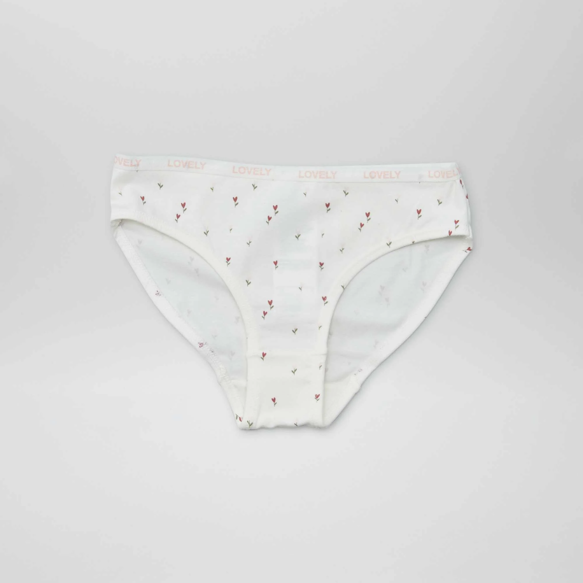 Pack of 4 pairs of printed briefs WHITE - Image 4