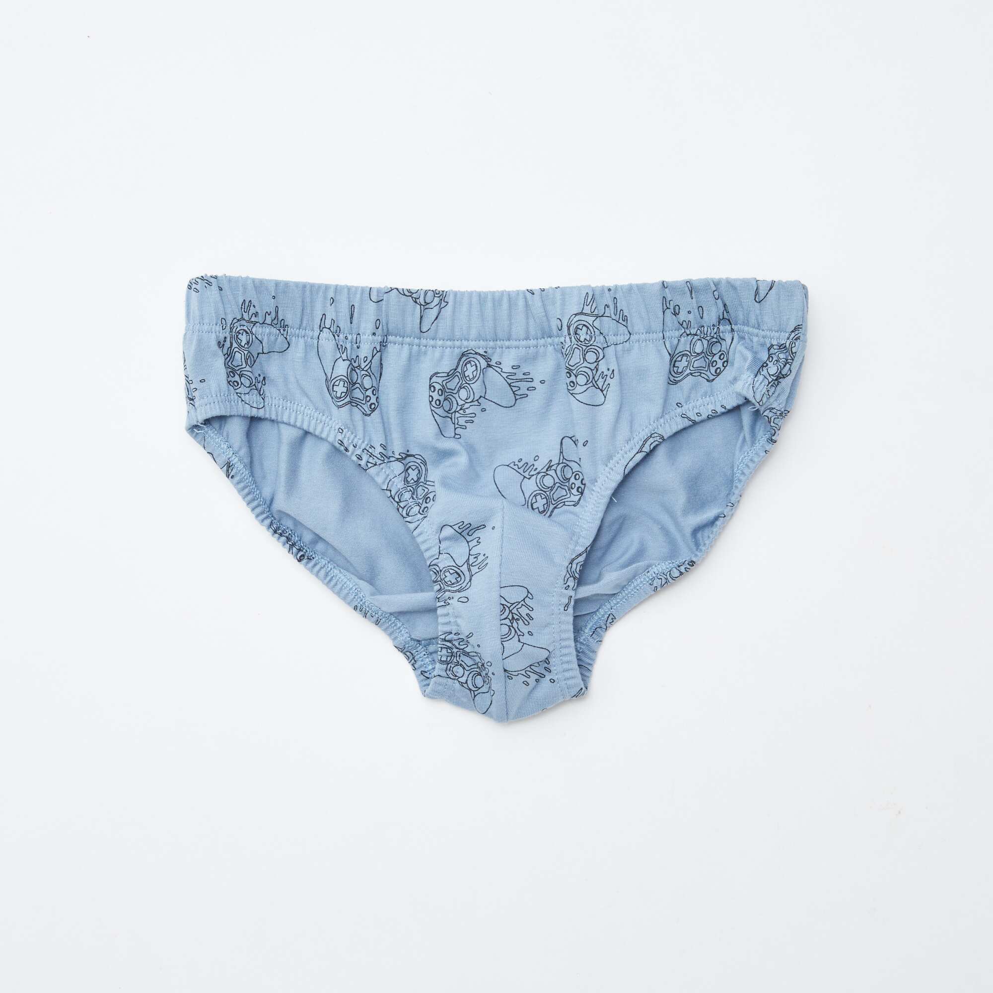 Pack of 7 pairs of printed briefs GREY - Image 7