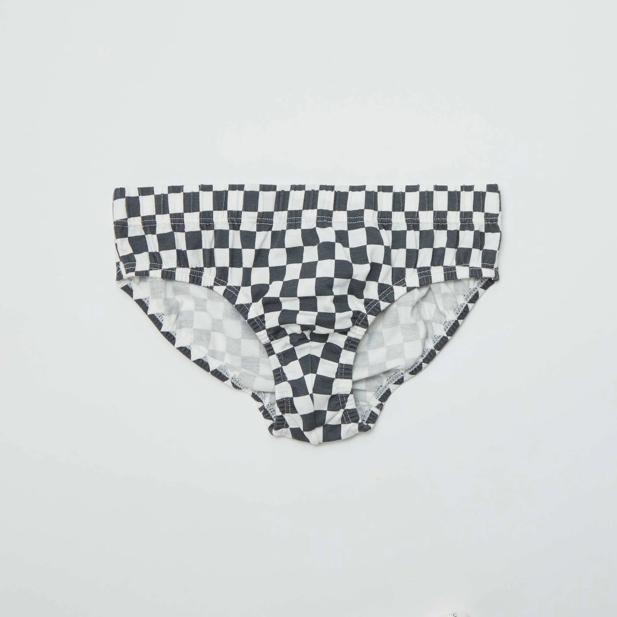 Pack of 7 pairs of printed briefs WHITE - Image 7