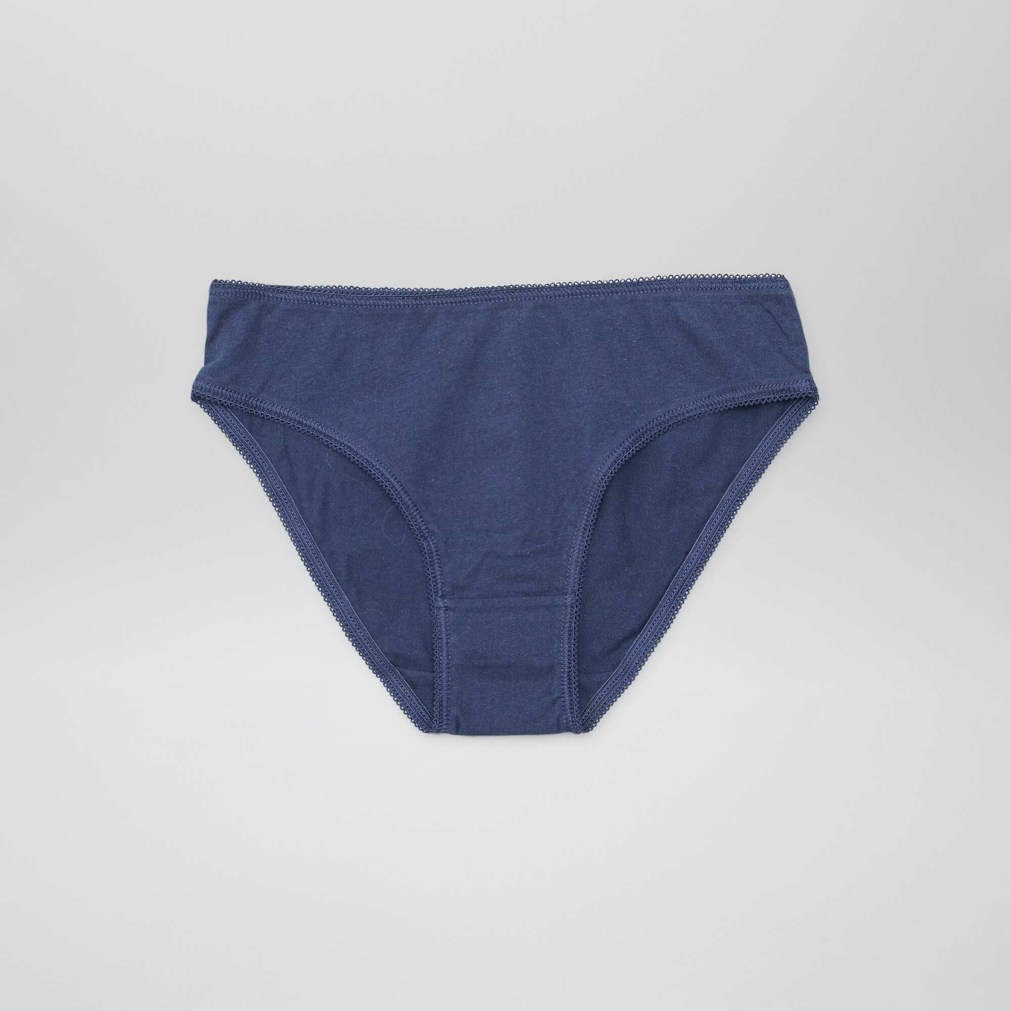 Pack of 7 plain briefs BLUE - Image 3