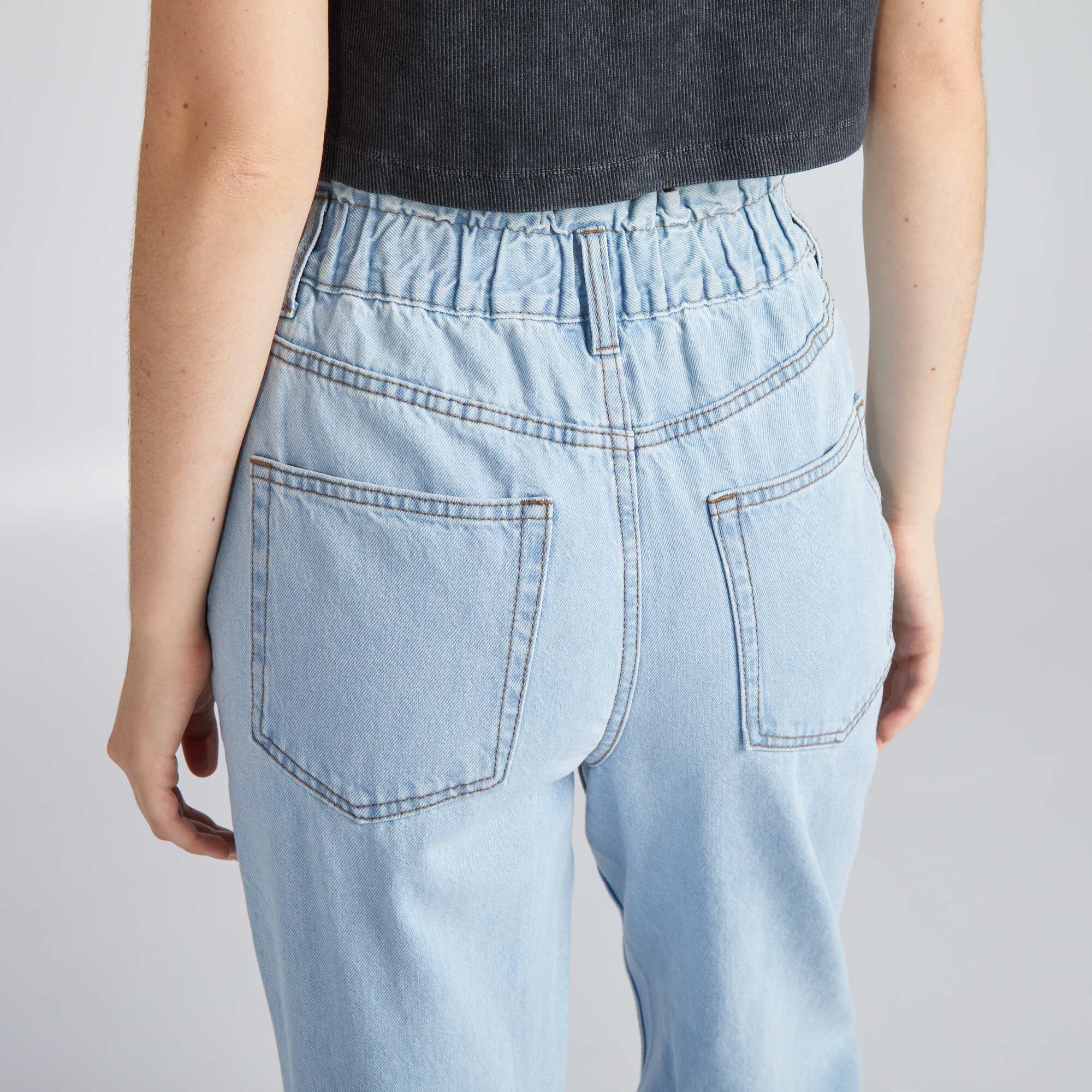 Paperbag jeans Blue - Image 5