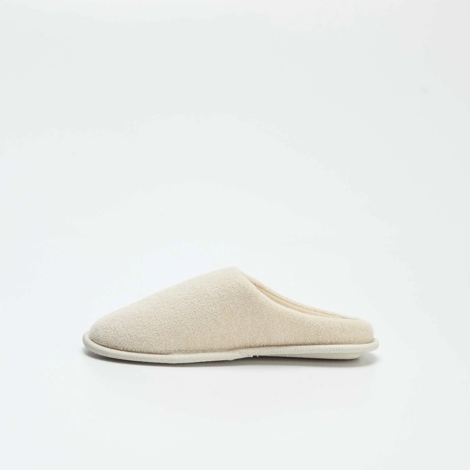 Plain mule slippers BEIGE - Image 4