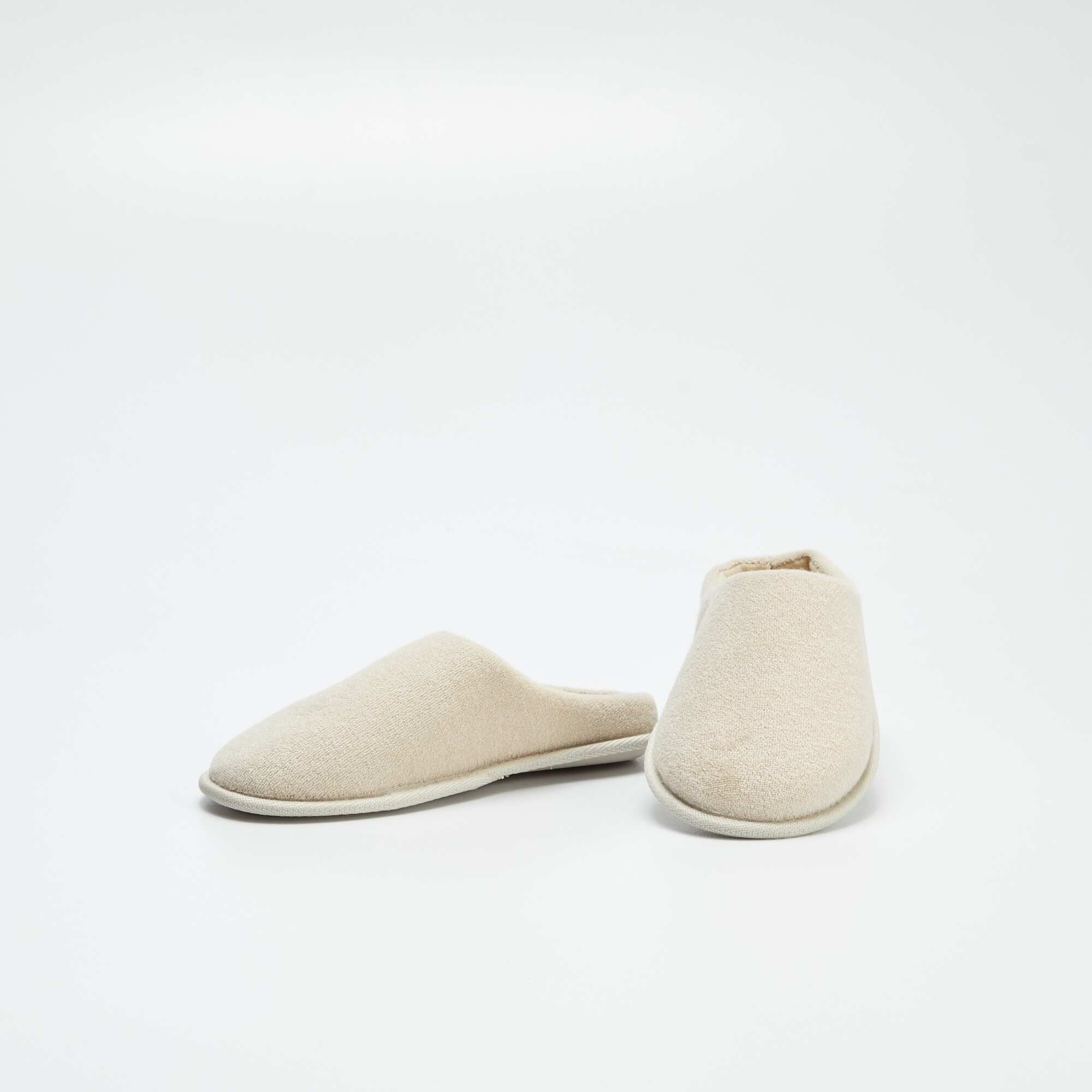 Plain mule slippers BEIGE - Image 5