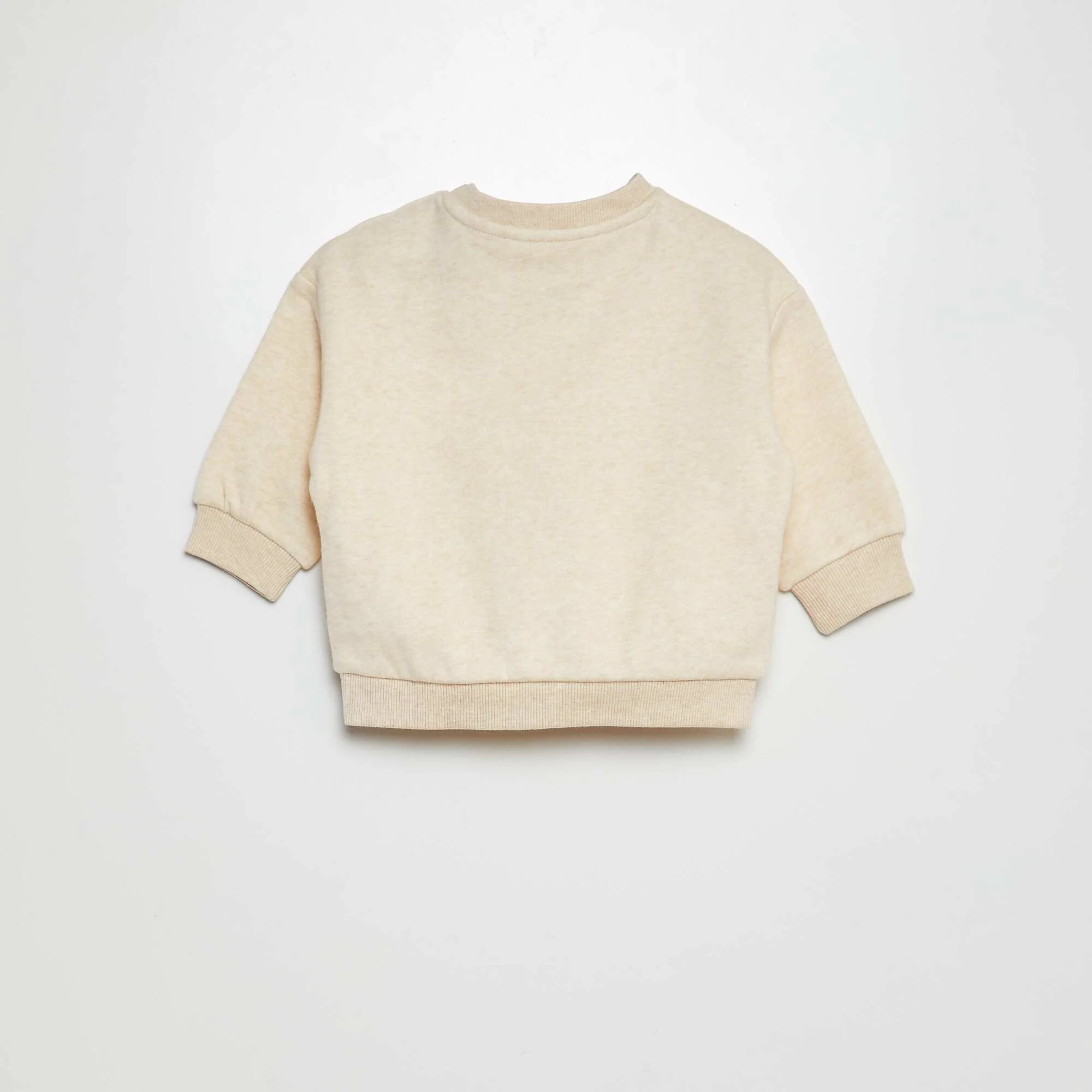 Plain sweatshirt BEIGE - Image 3