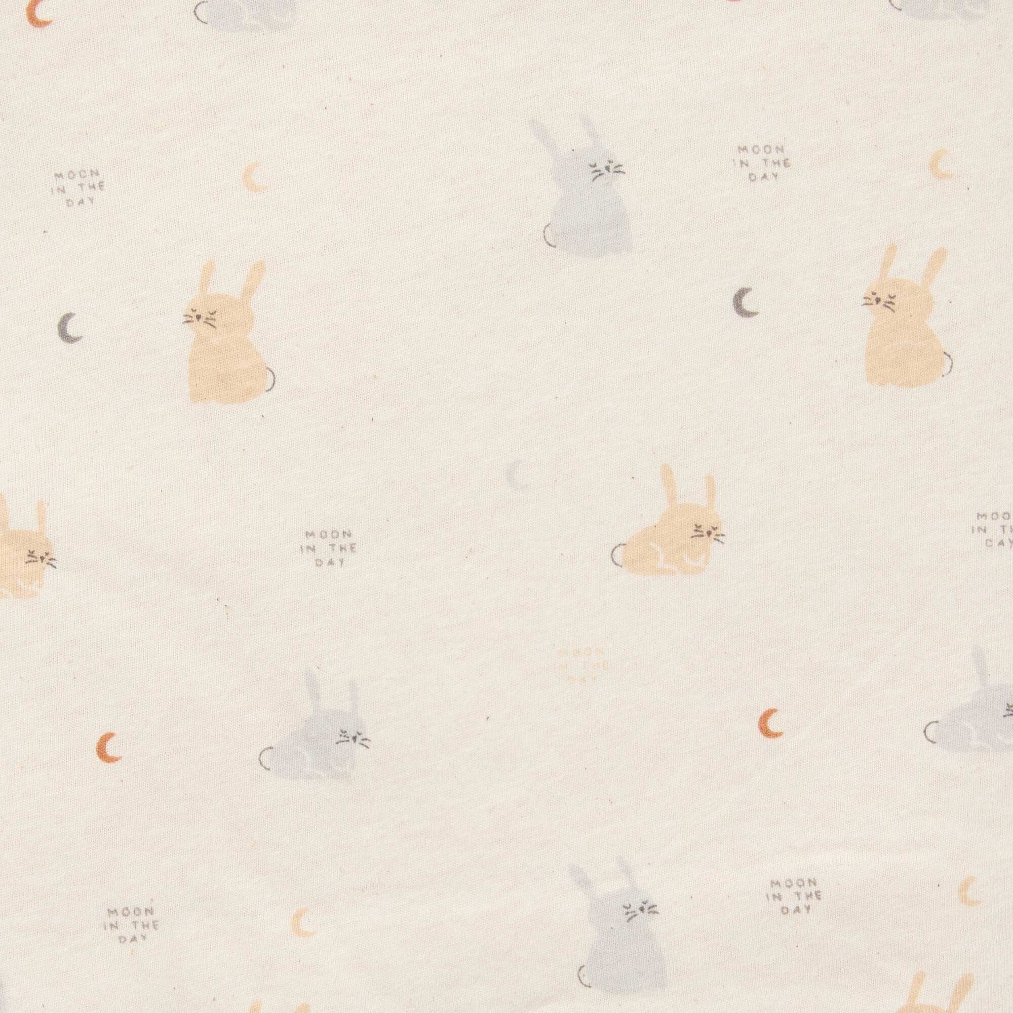 Printed blanket with fleecy lining BEIGE - Image 4