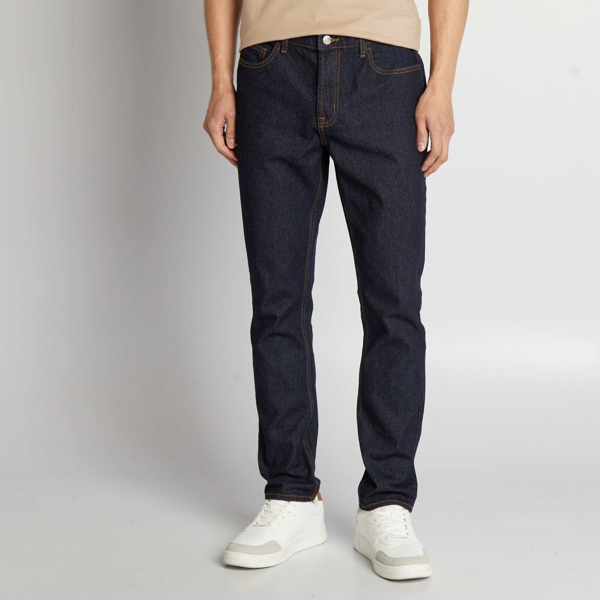 Regular-fit untreated jeans raw - Image 4