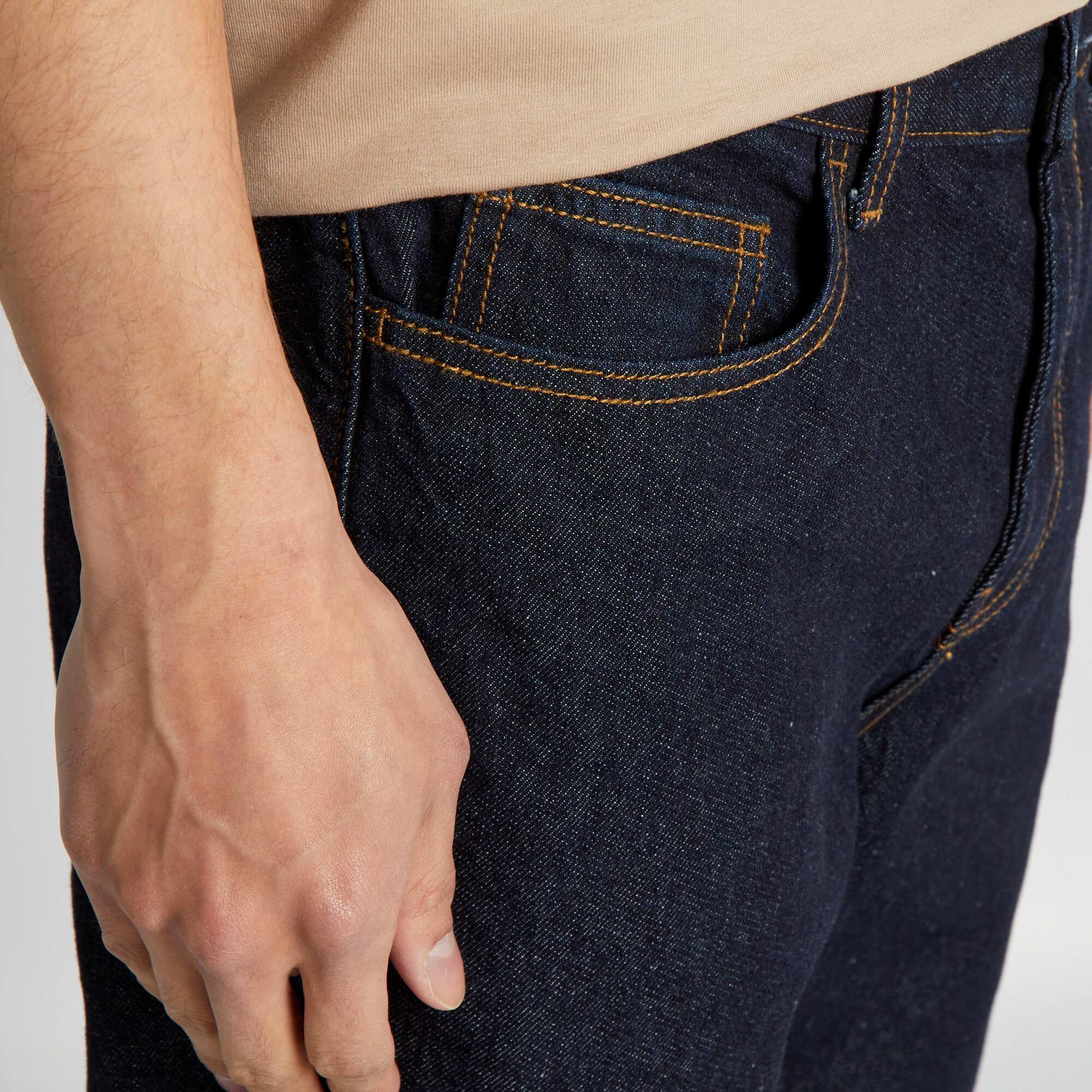 Regular-fit untreated jeans raw - Image 5