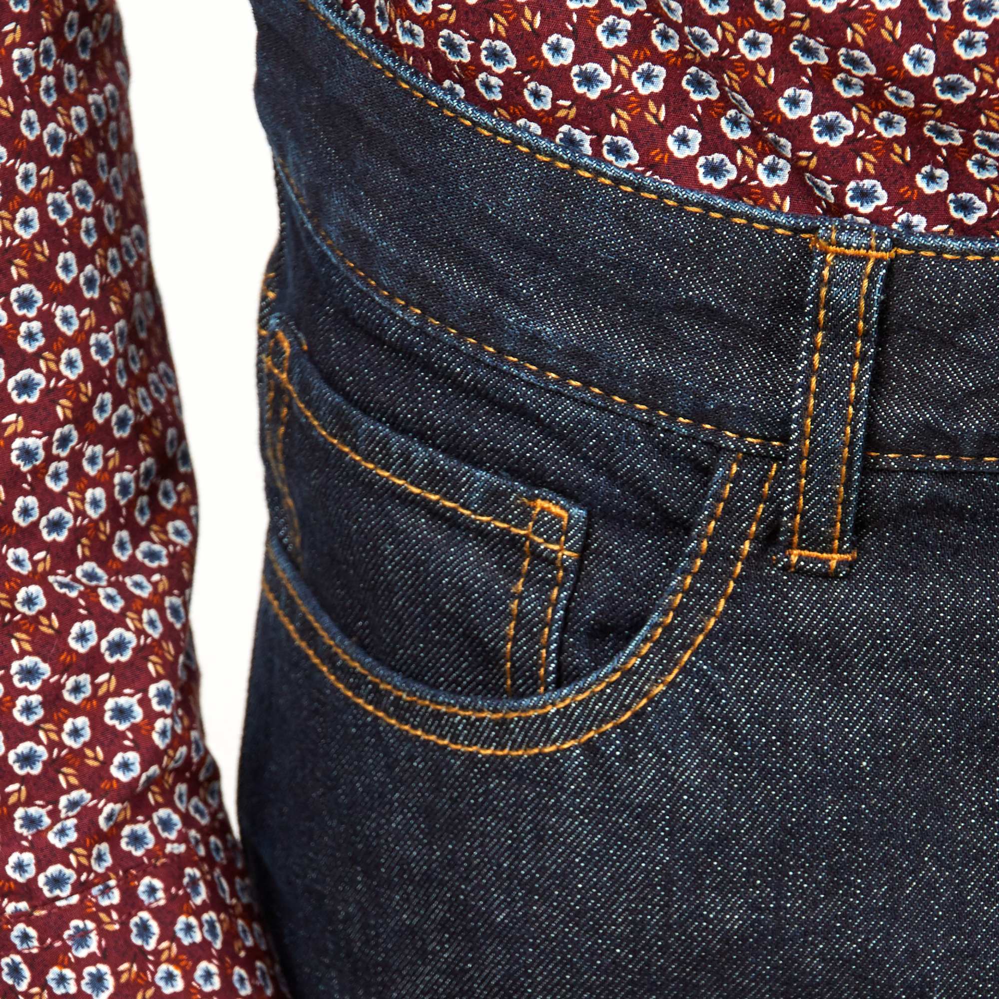 Regular-fit untreated jeans raw - Image 6