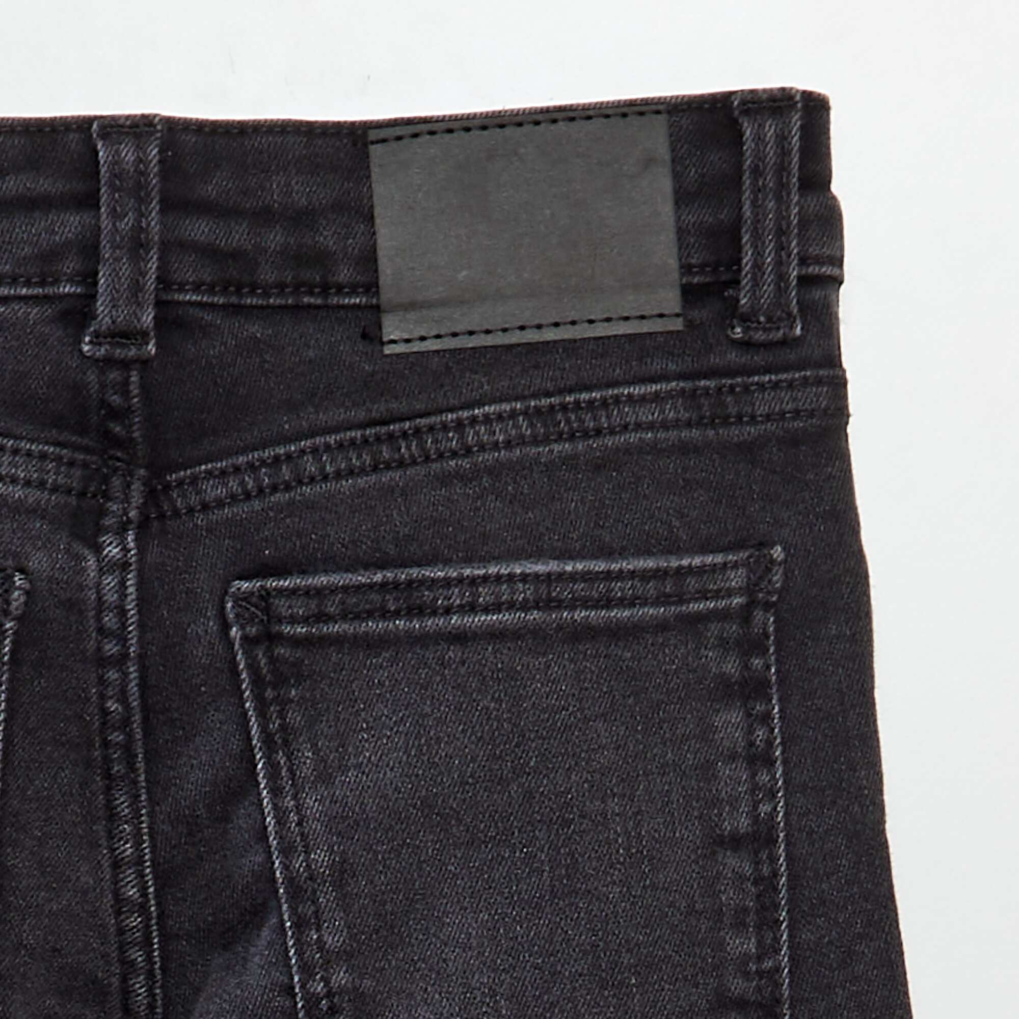 Skinny denim trousers. BLACK - Image 4