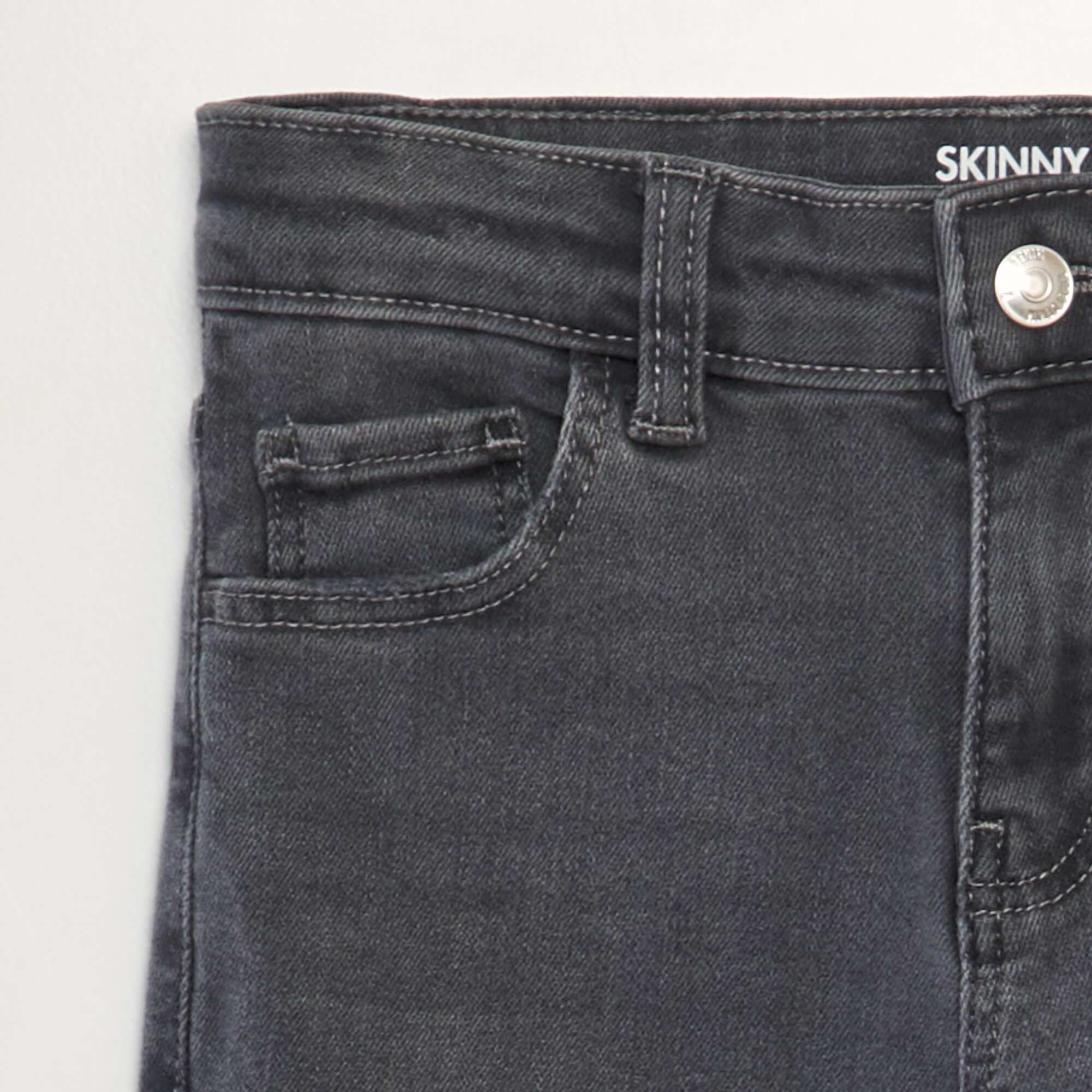 Skinny denim trousers. GREY - Image 3