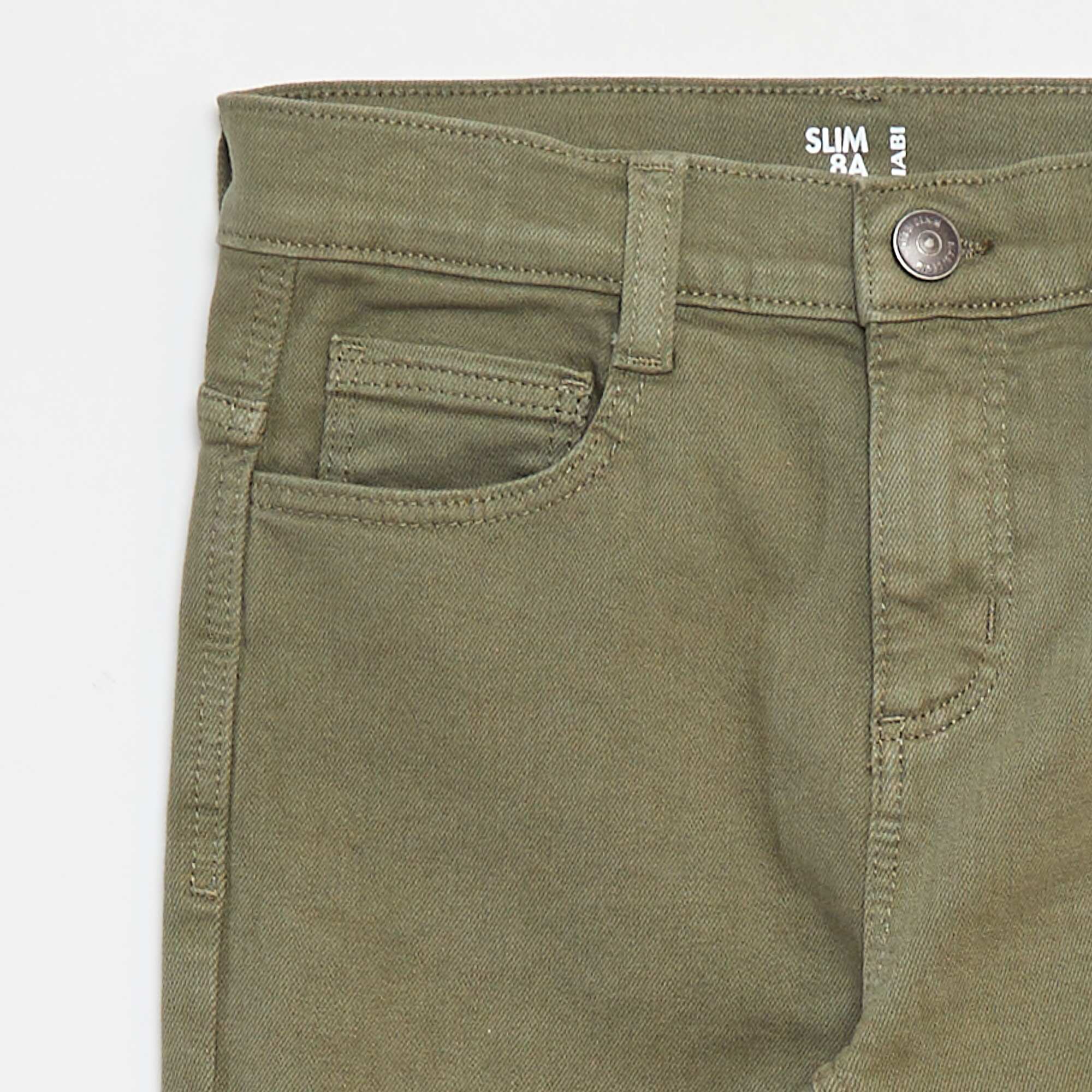 Slim-fit 5-pocket jeans GREEN - Image 3