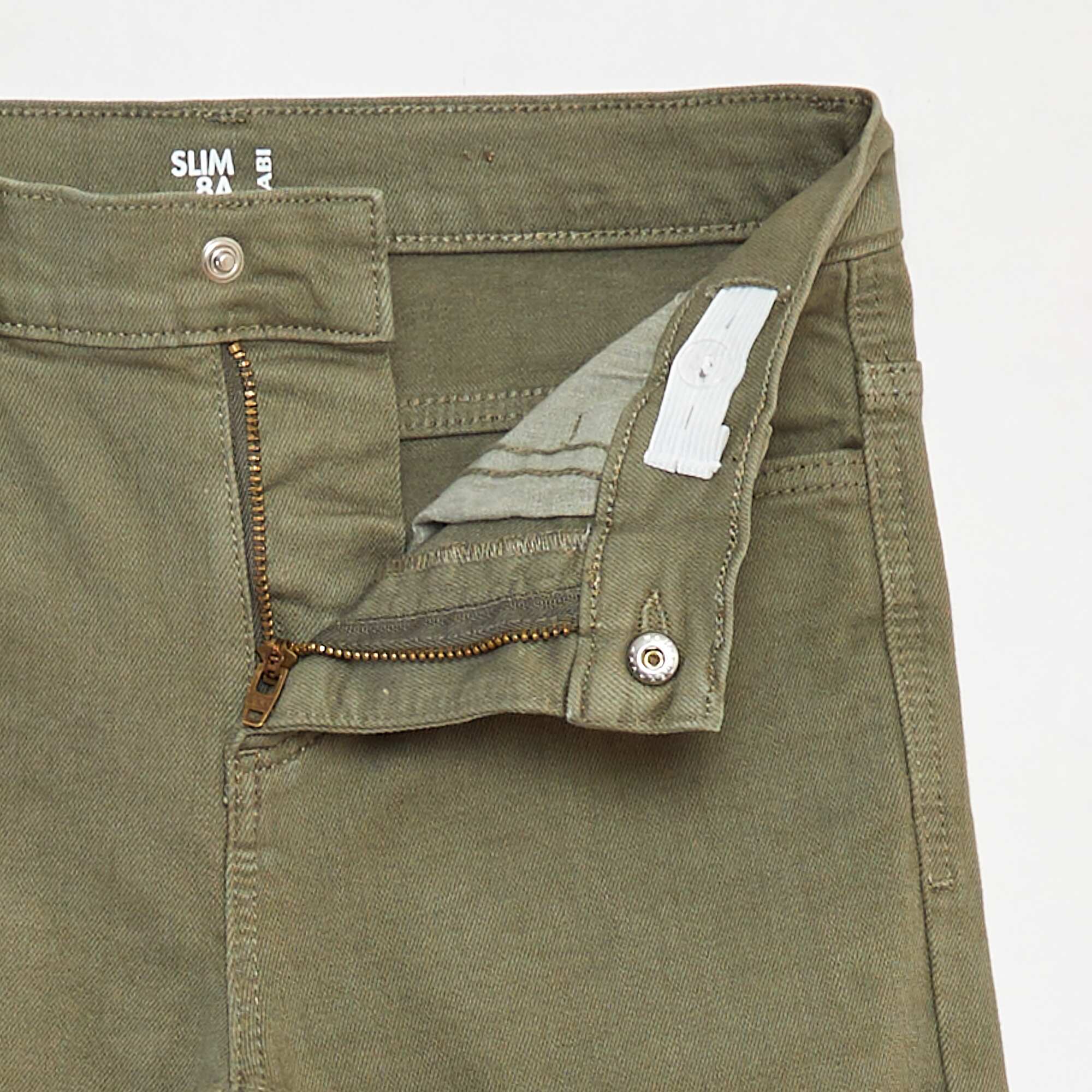 Slim-fit 5-pocket jeans GREEN - Image 5