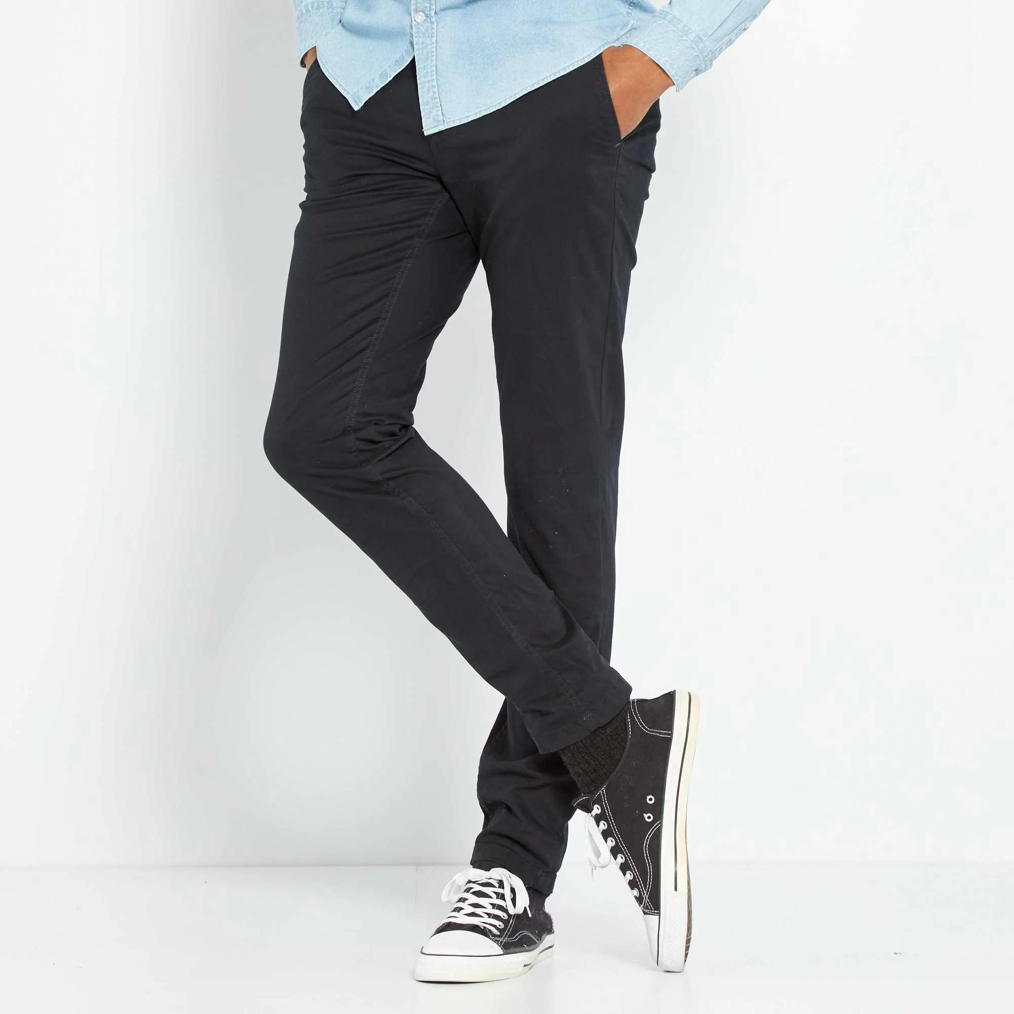 Slim-fit chinos black - Image 5