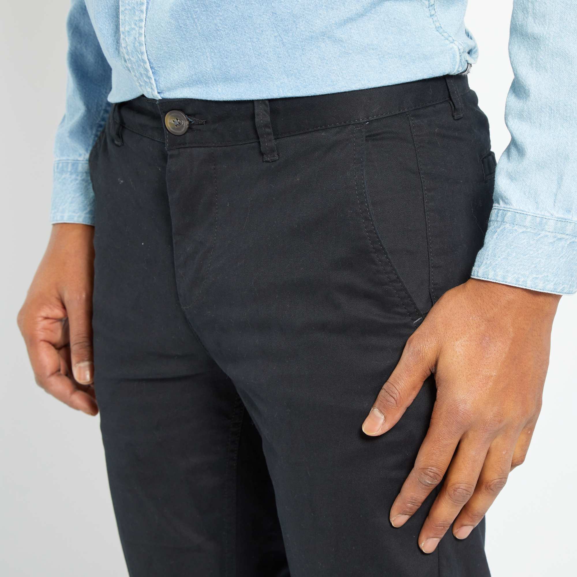 Slim-fit chinos black - Image 6