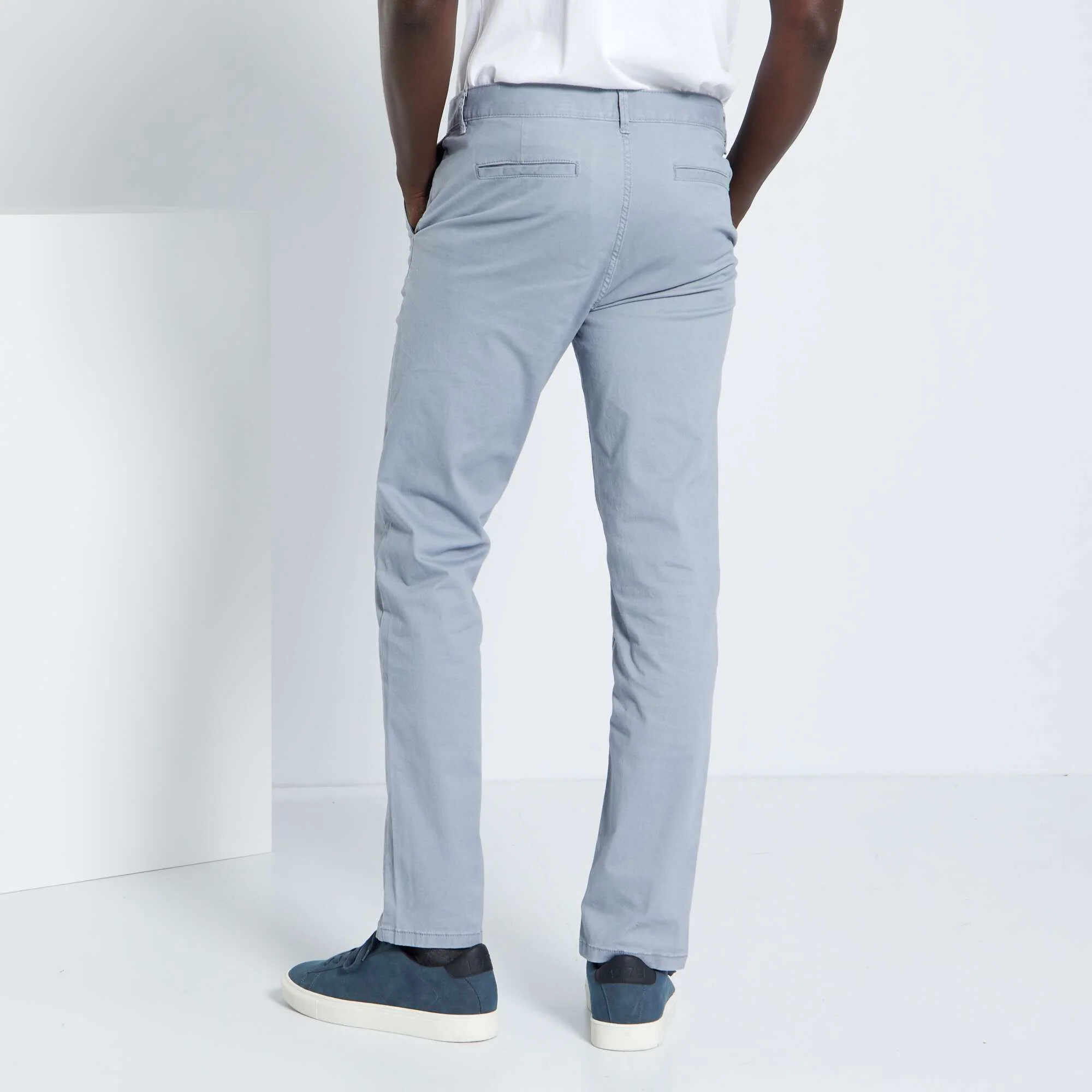 Slim-fit chinos BLUE - Image 3