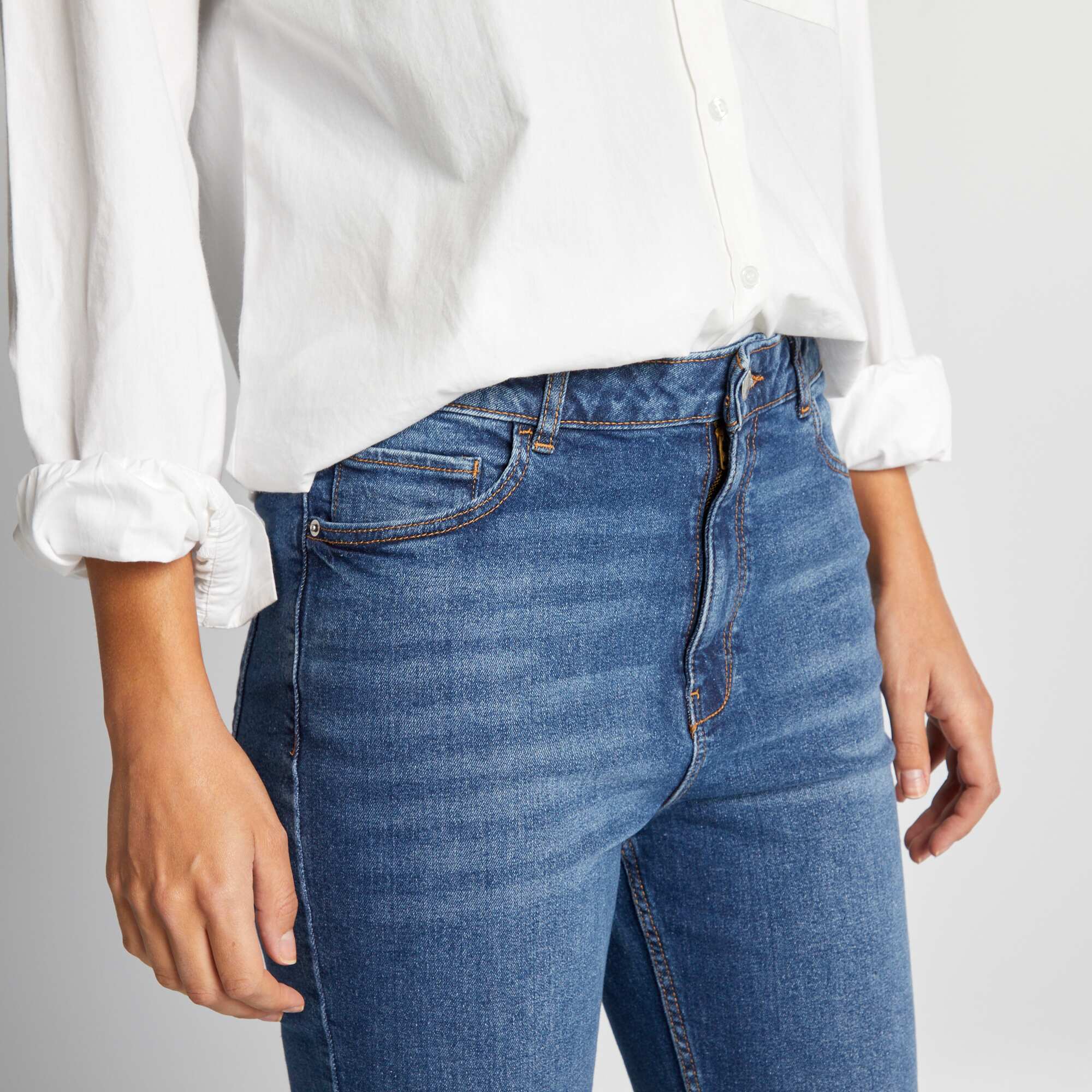 Slim-fit denim trousers - 30L STON1 - Image 4