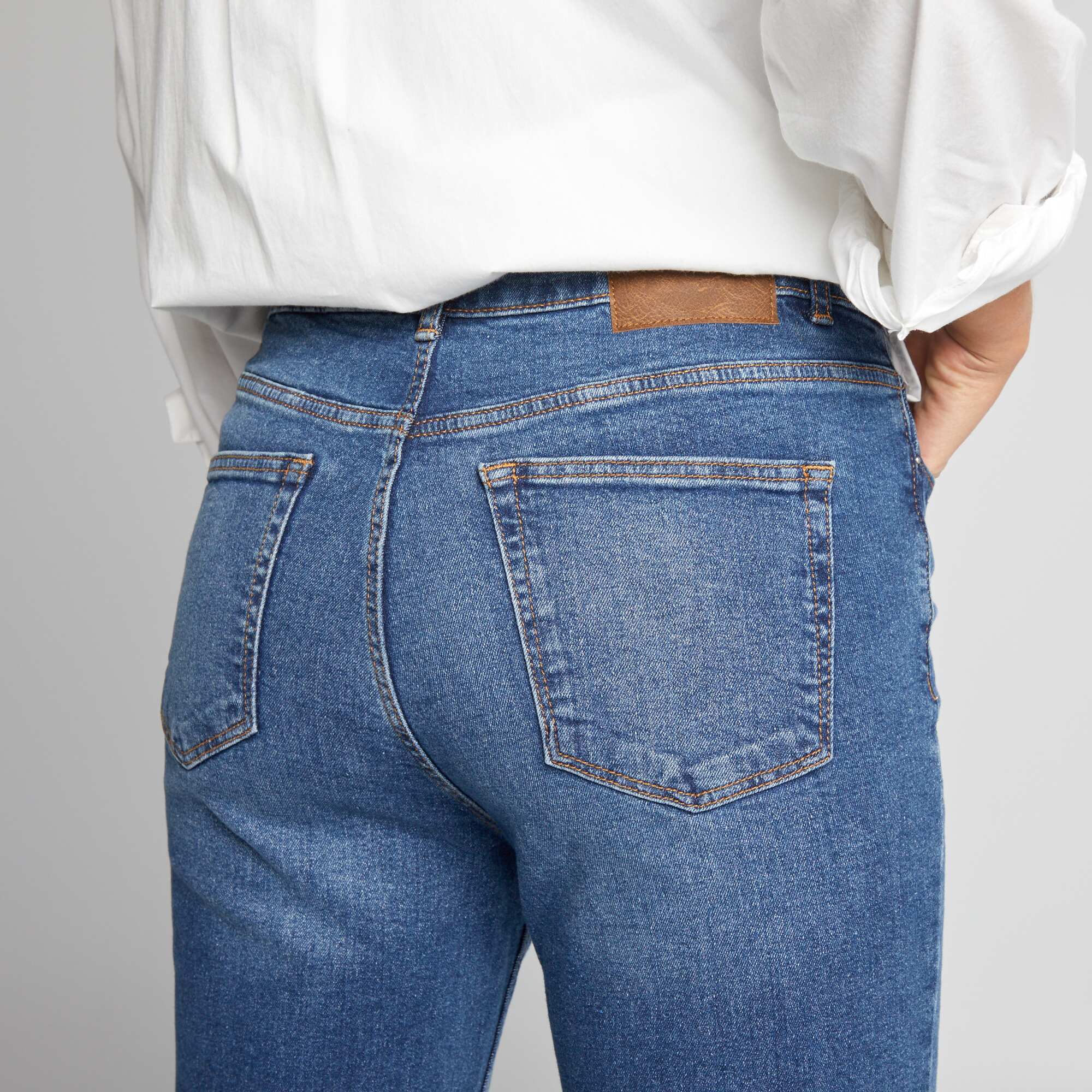 Slim-fit denim trousers - 30L STON1 - Image 5