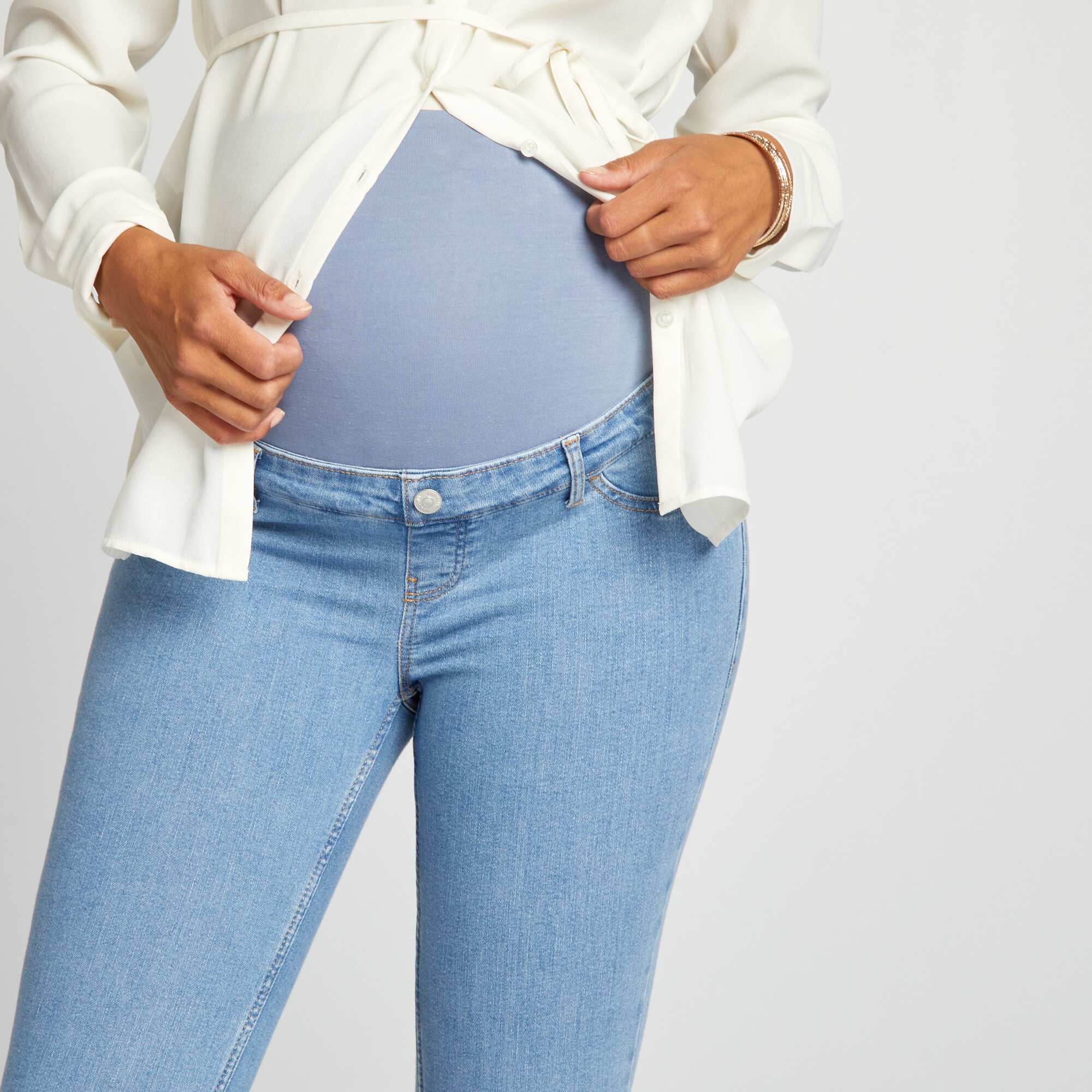 Super stretchy maternity jeans Blue - Image 3