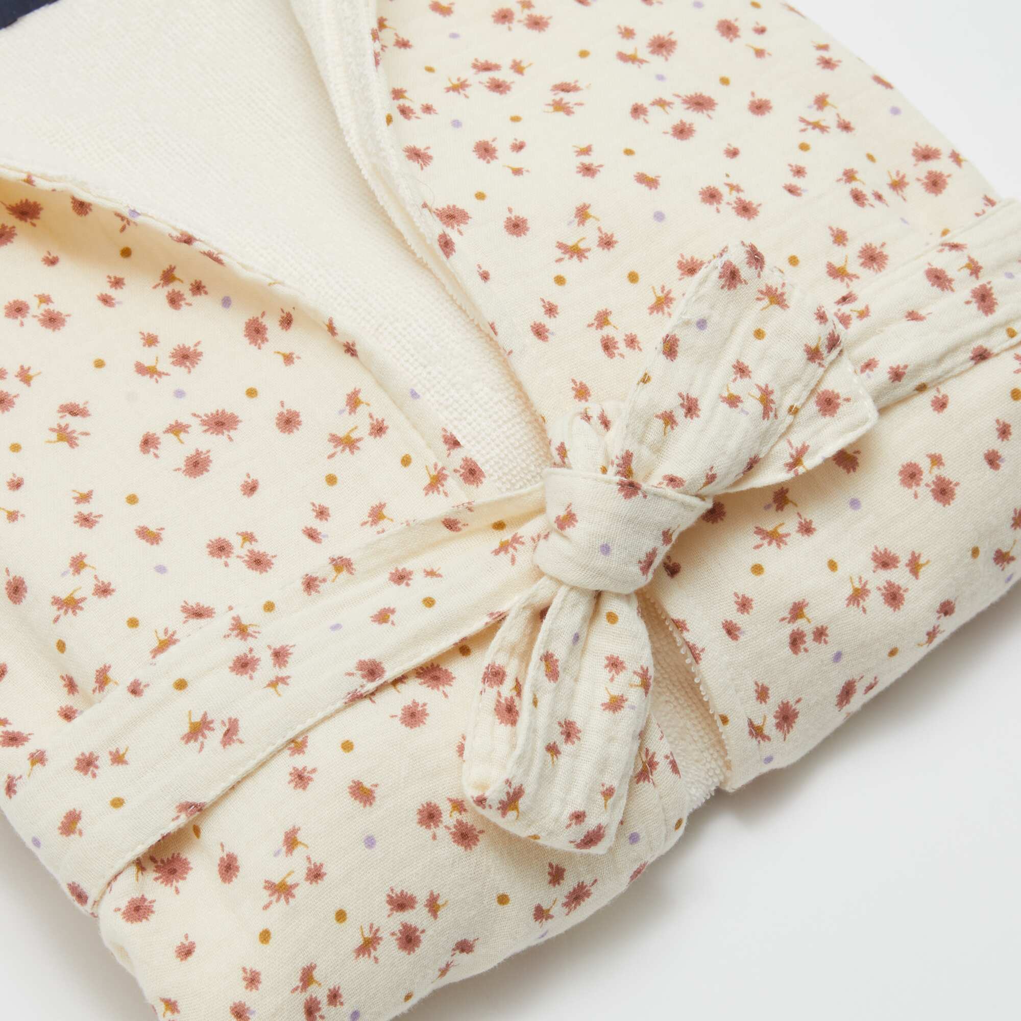 Terry and Cotton Gauze Bathrobe - Kiabi Home WHITE - Image 3