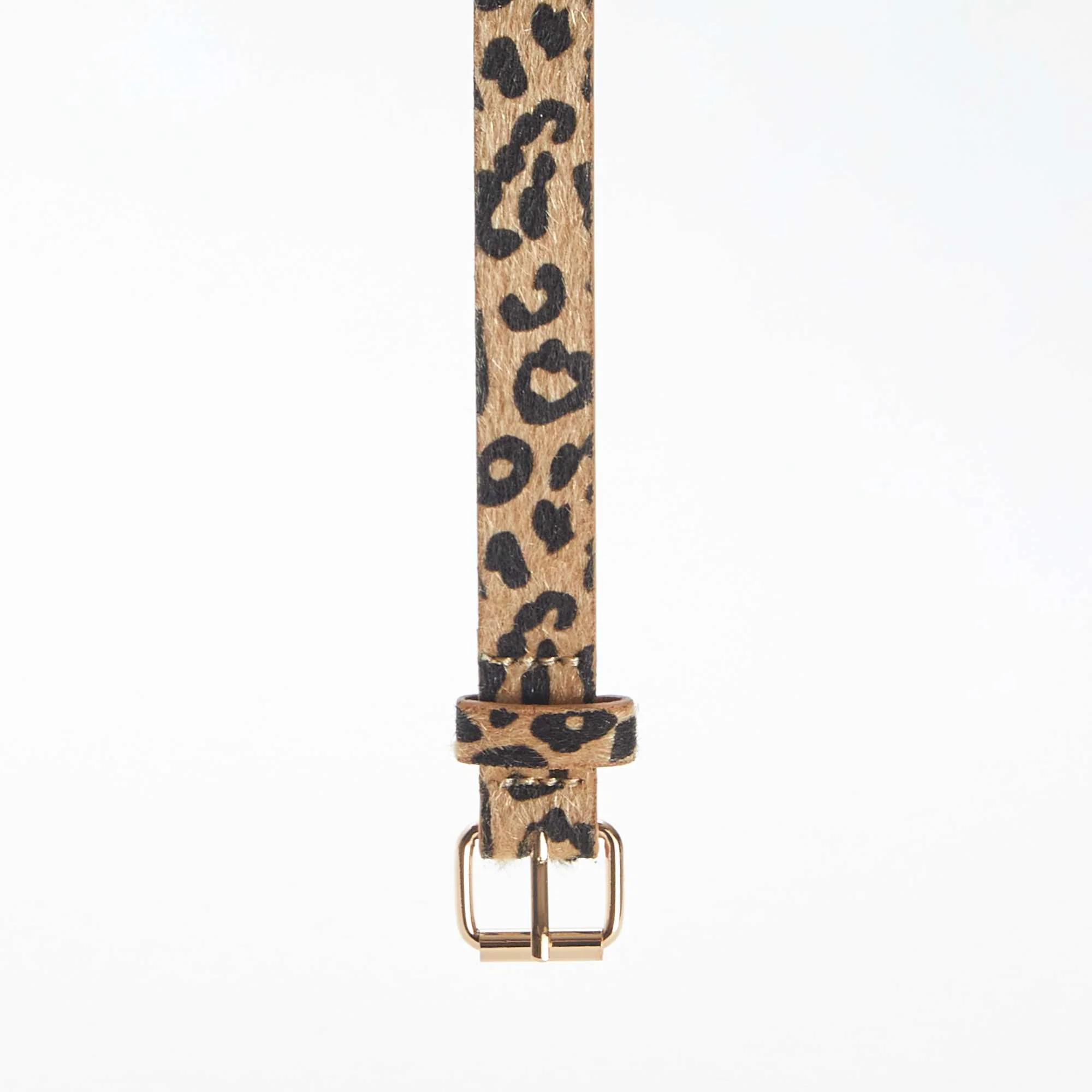 Thin leopard print belt BROWN - Image 3