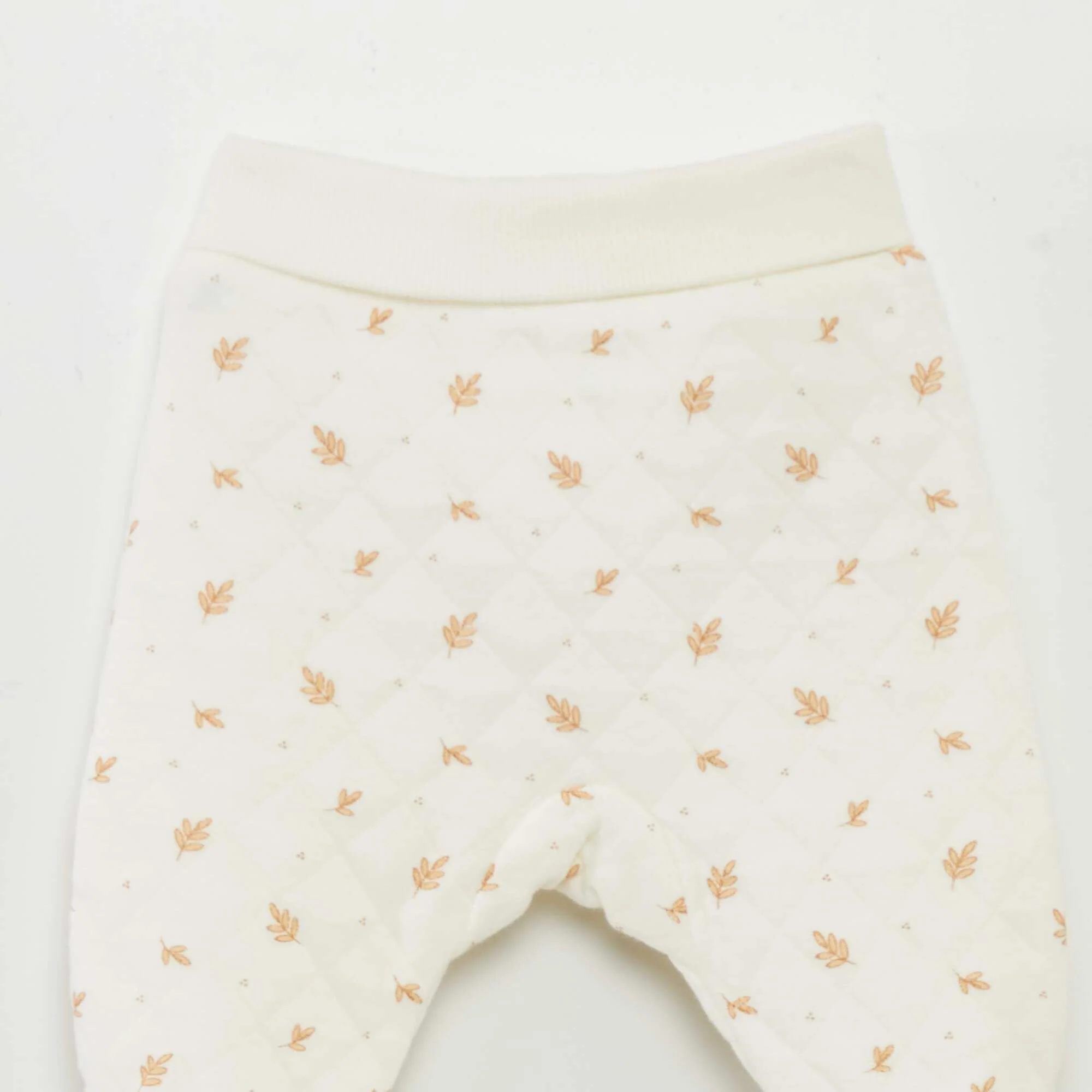 Two-piece quilted pyjama set WHITE - Image 4