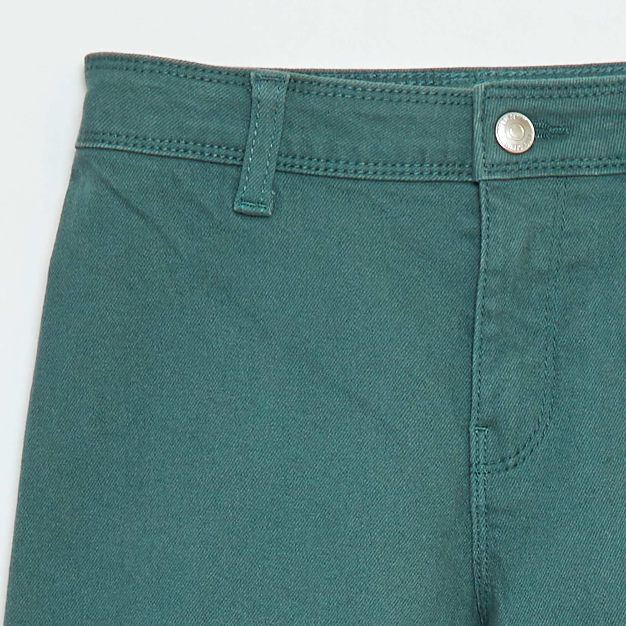 Wide-leg denim trousers GREEN - Image 3