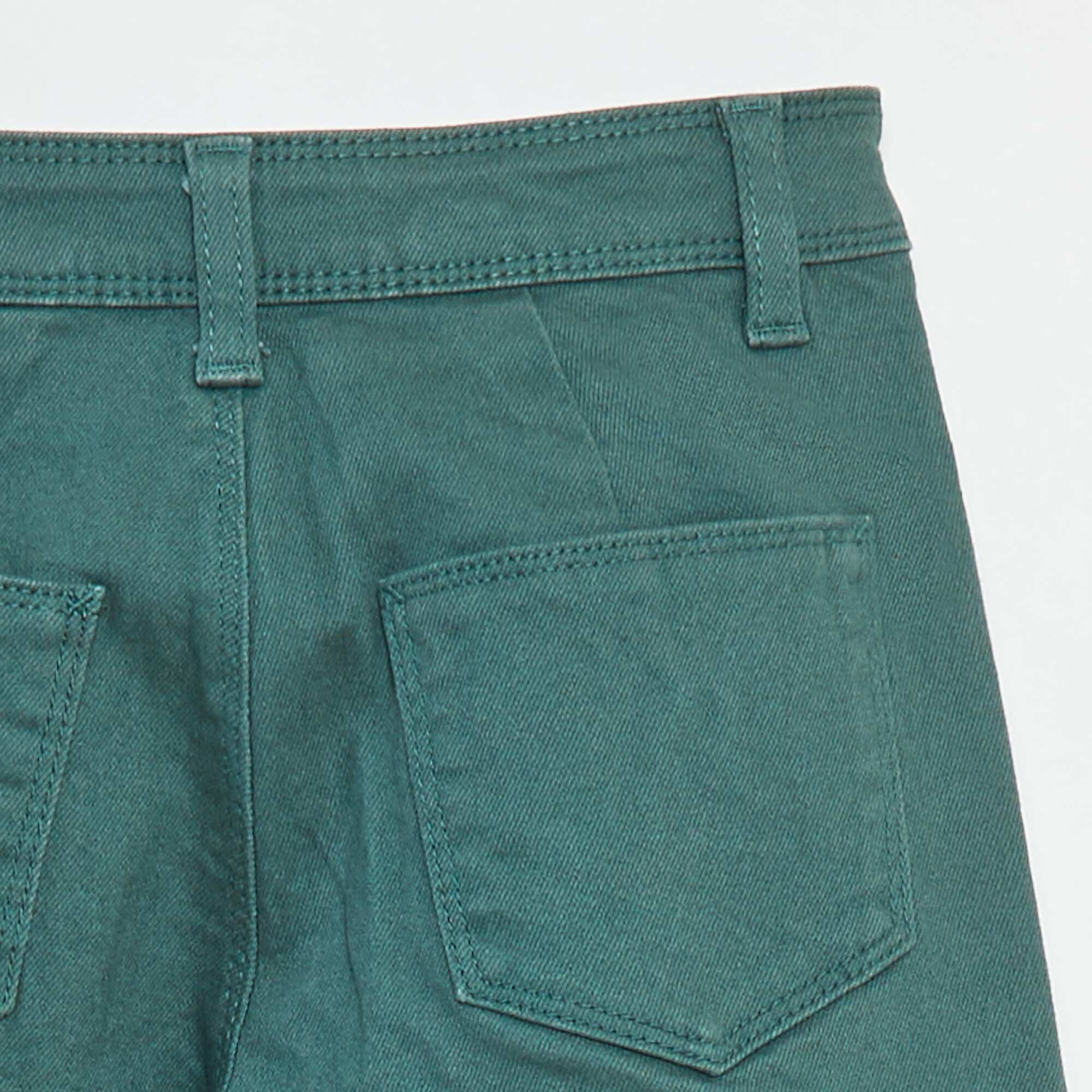 Wide-leg denim trousers GREEN - Image 4